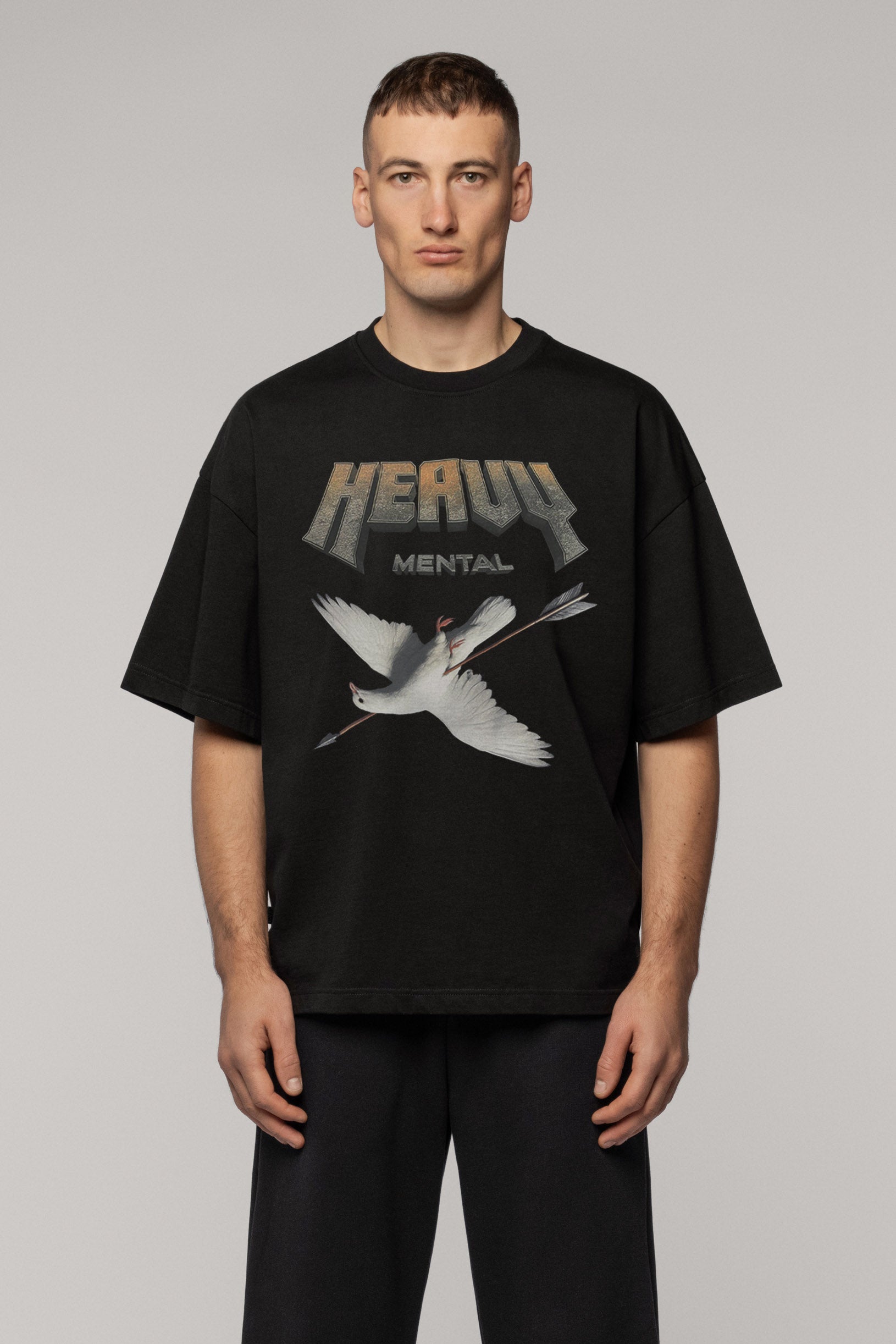 Buy Heavy Mental T-shirt Black | Worldwide Shipping