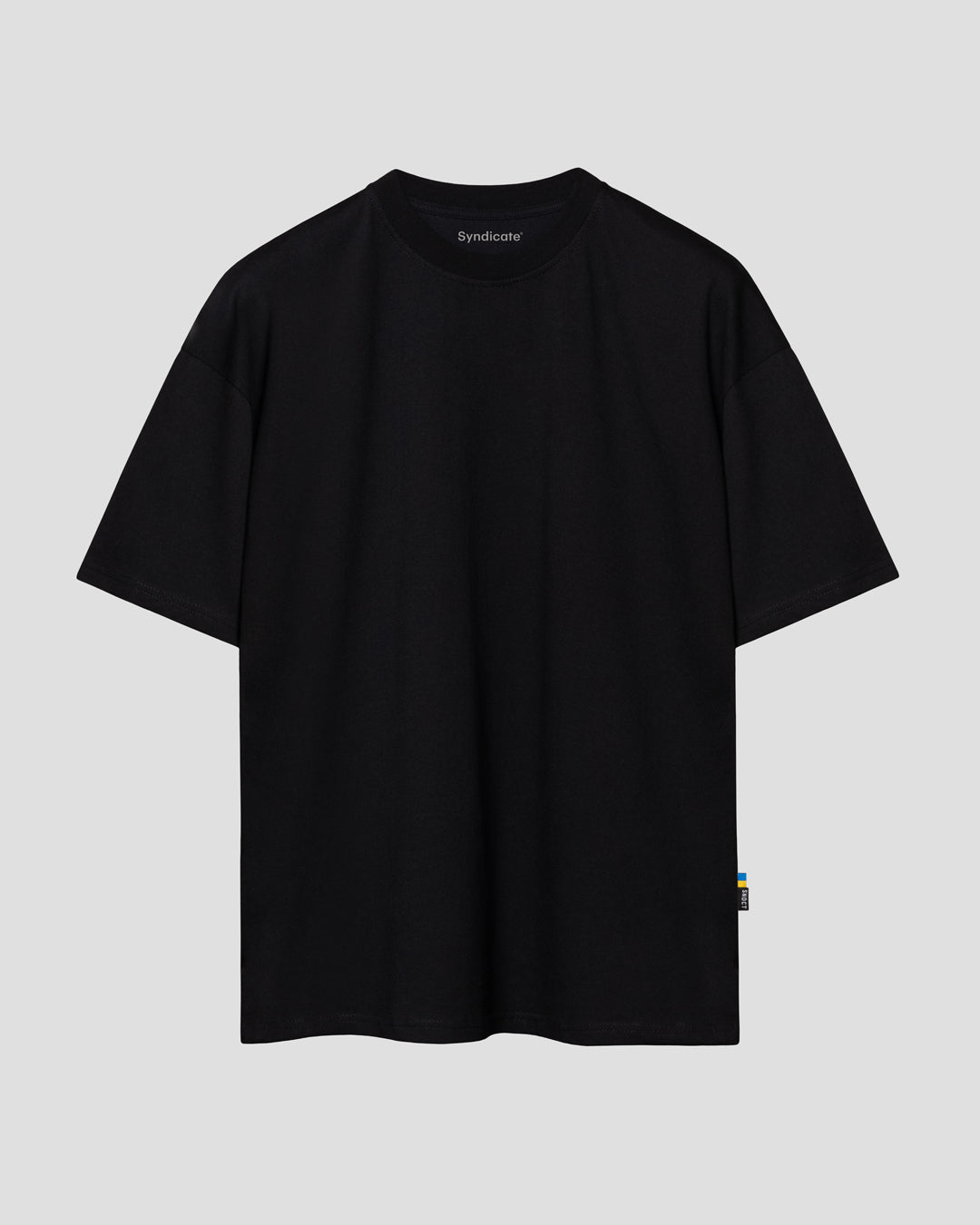 Unisex oversize black t‑shirt without a print SYNDICATE KYIV