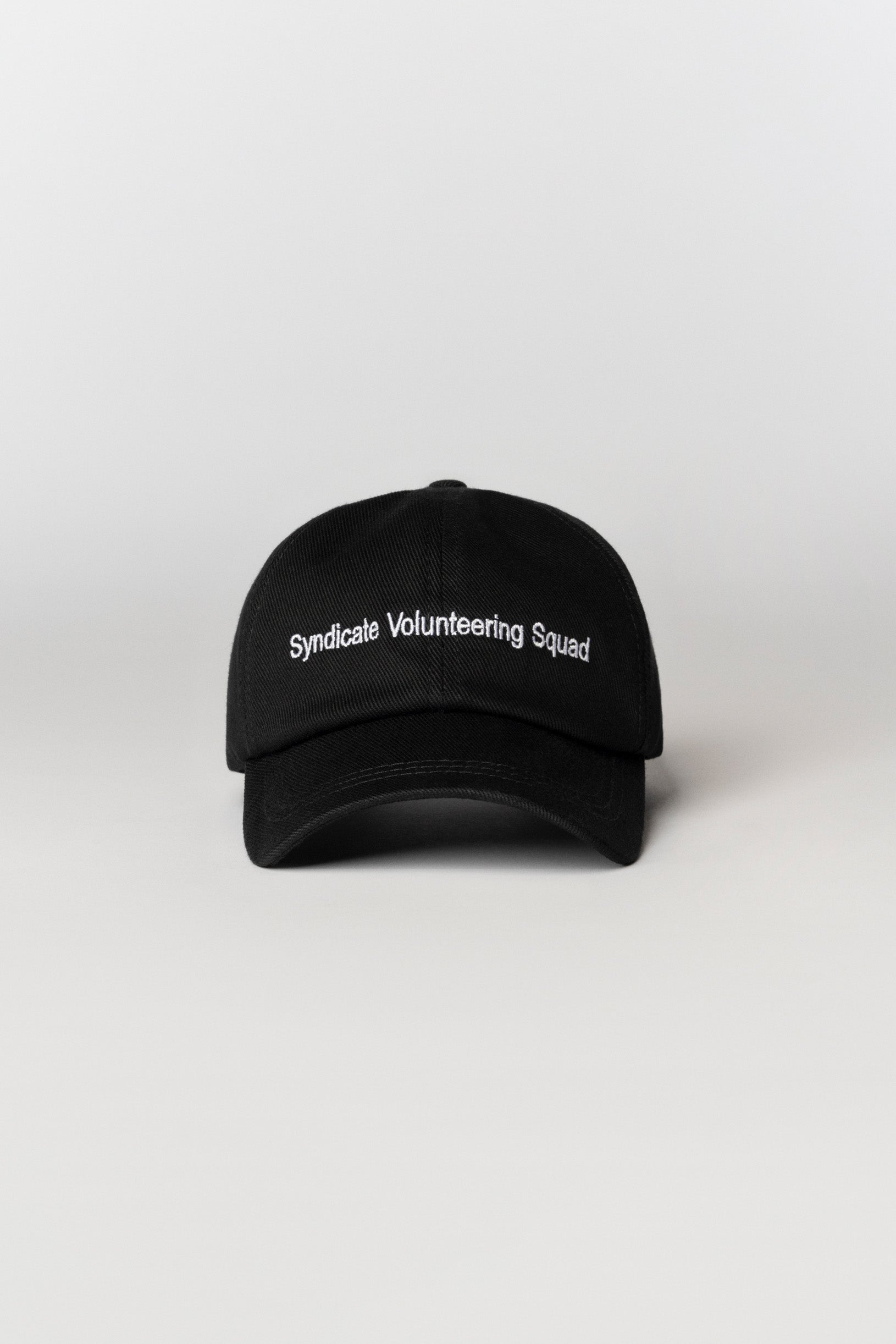 Чорна кепка Syndicate з написом Volunteering Squad, one size