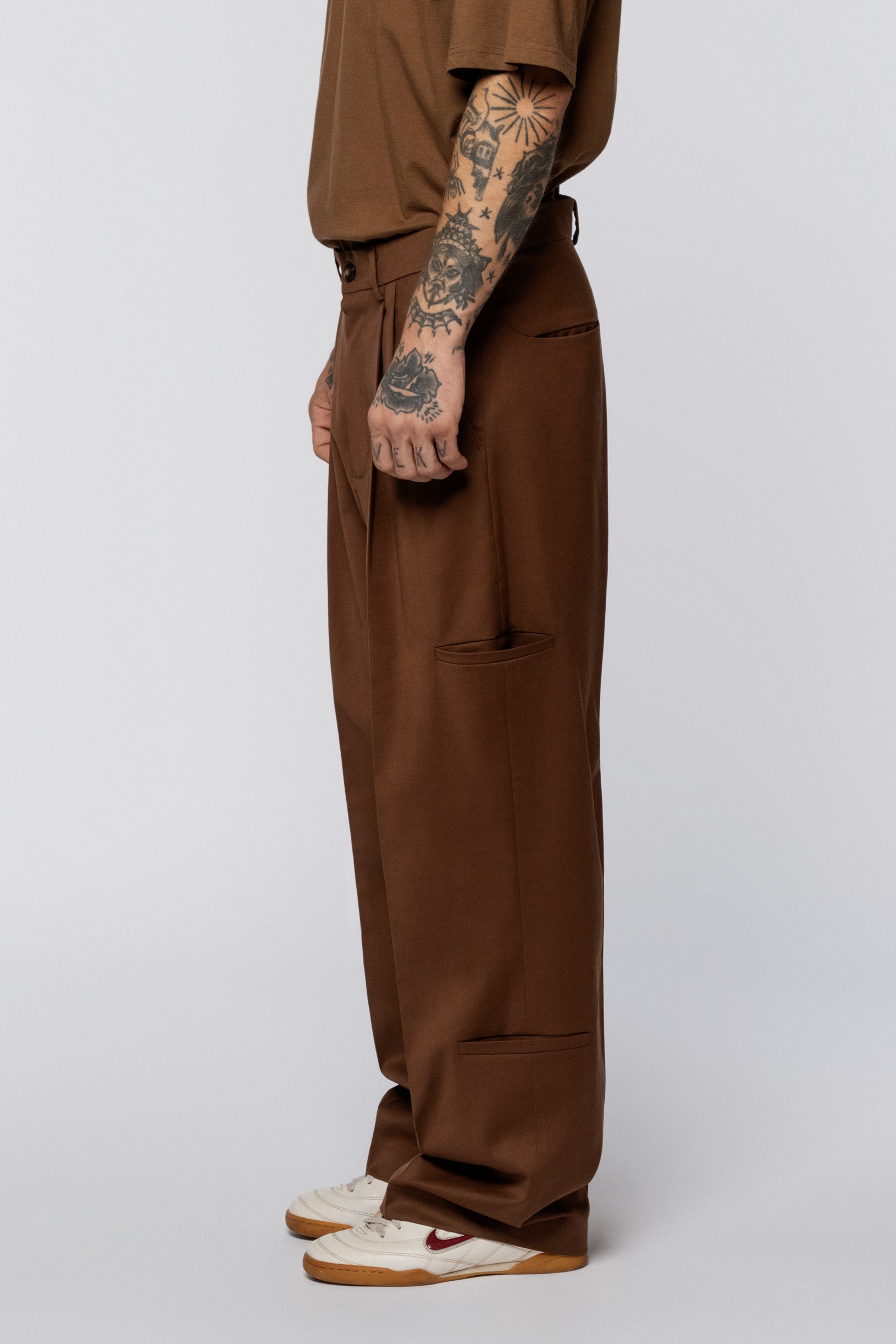 Wool trousers classic cargo Mustang