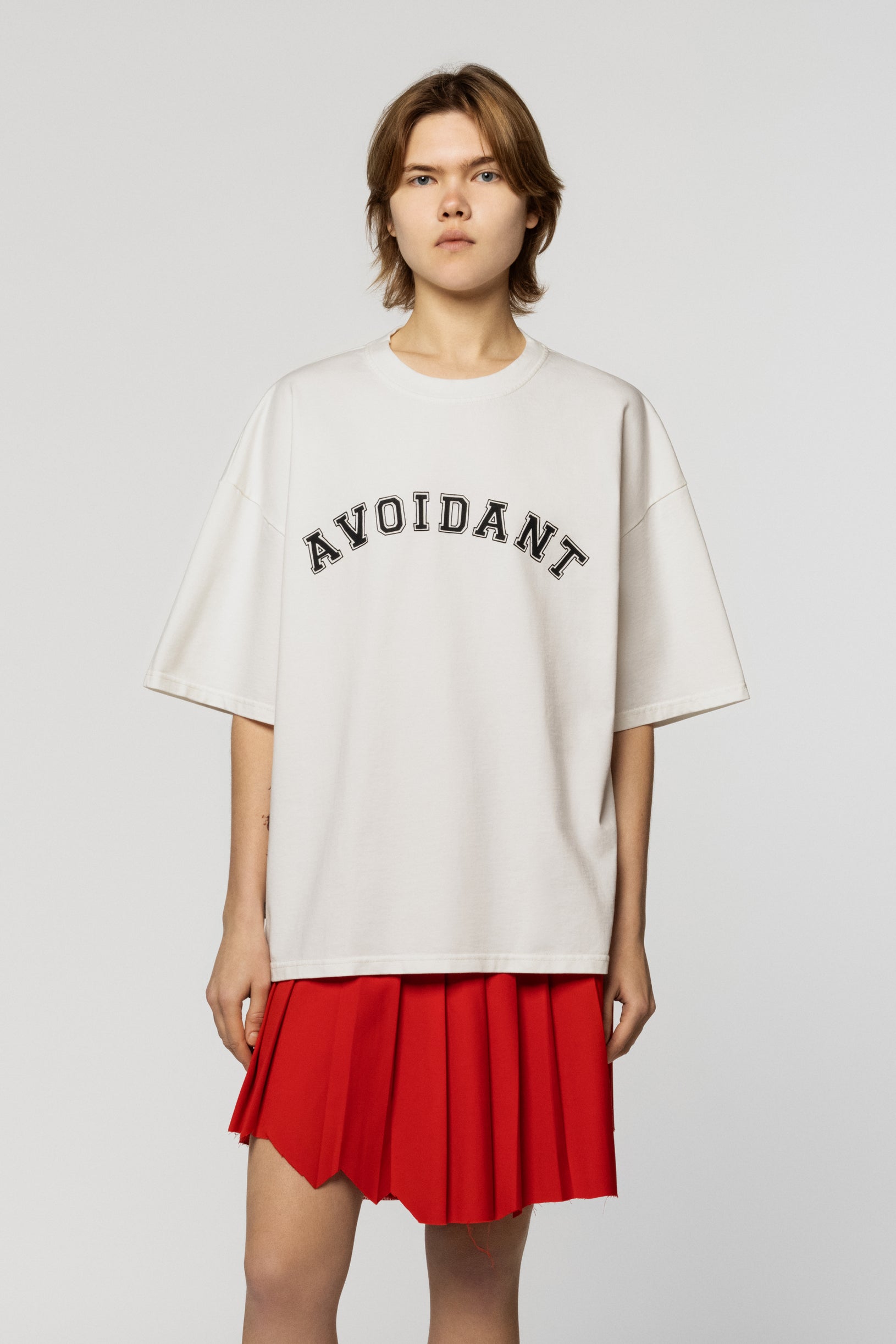 Avoidant Oversized T-shirt Ivory
