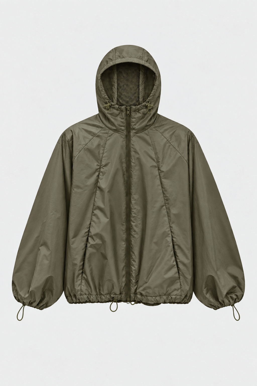 Snake Skin Water Reactive Membrane Jacket Olive