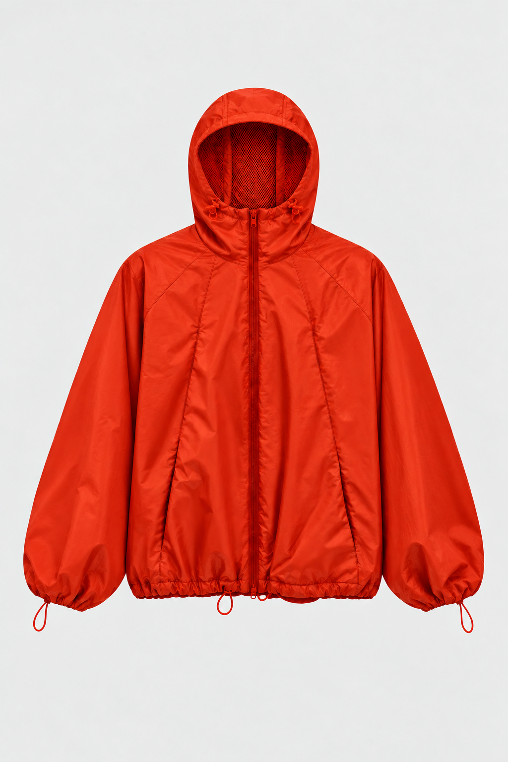 Snake skin water reactive membrane jacket Red Orange