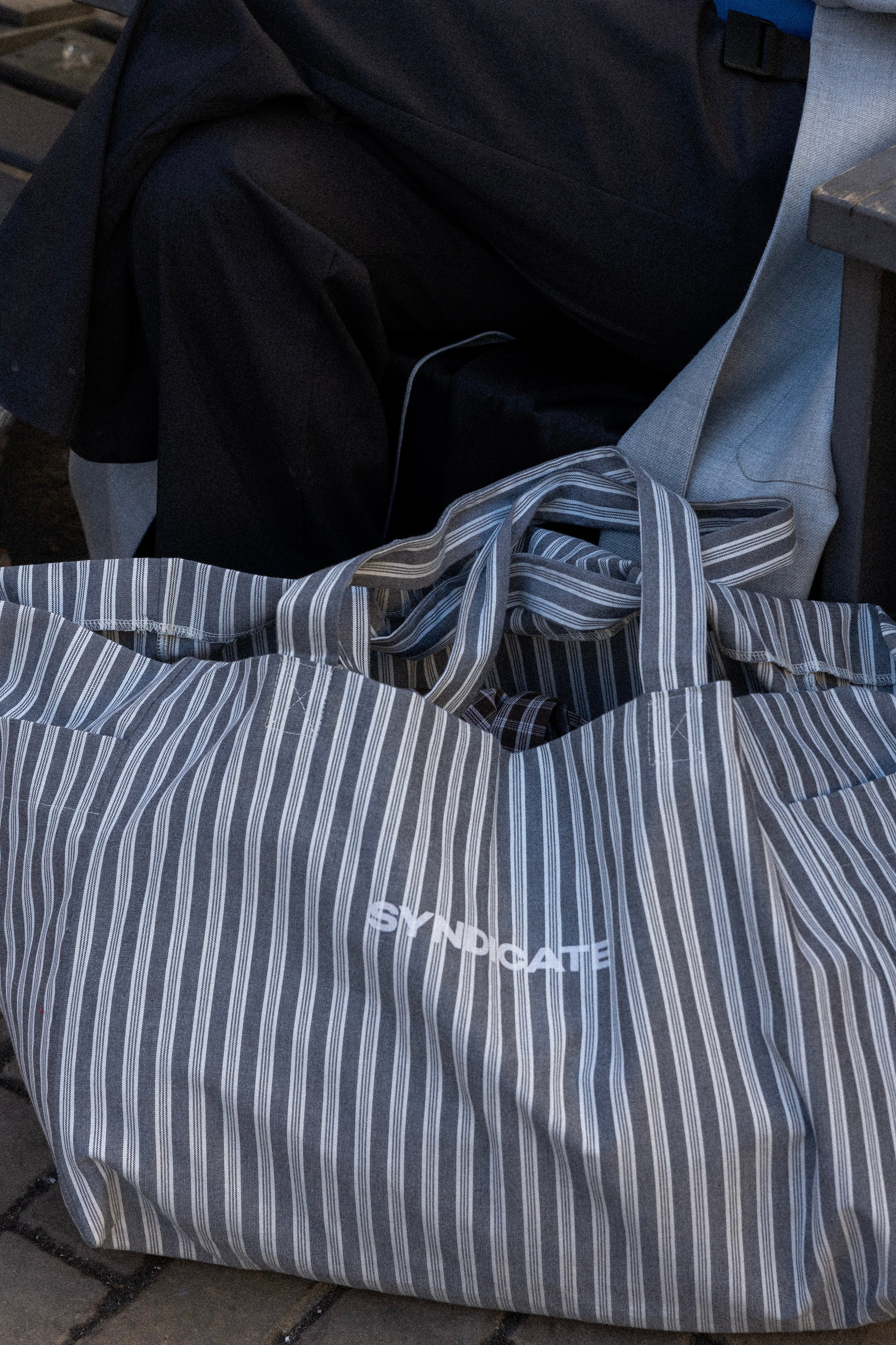 Shopper Bag Syndicate Grey Stripe