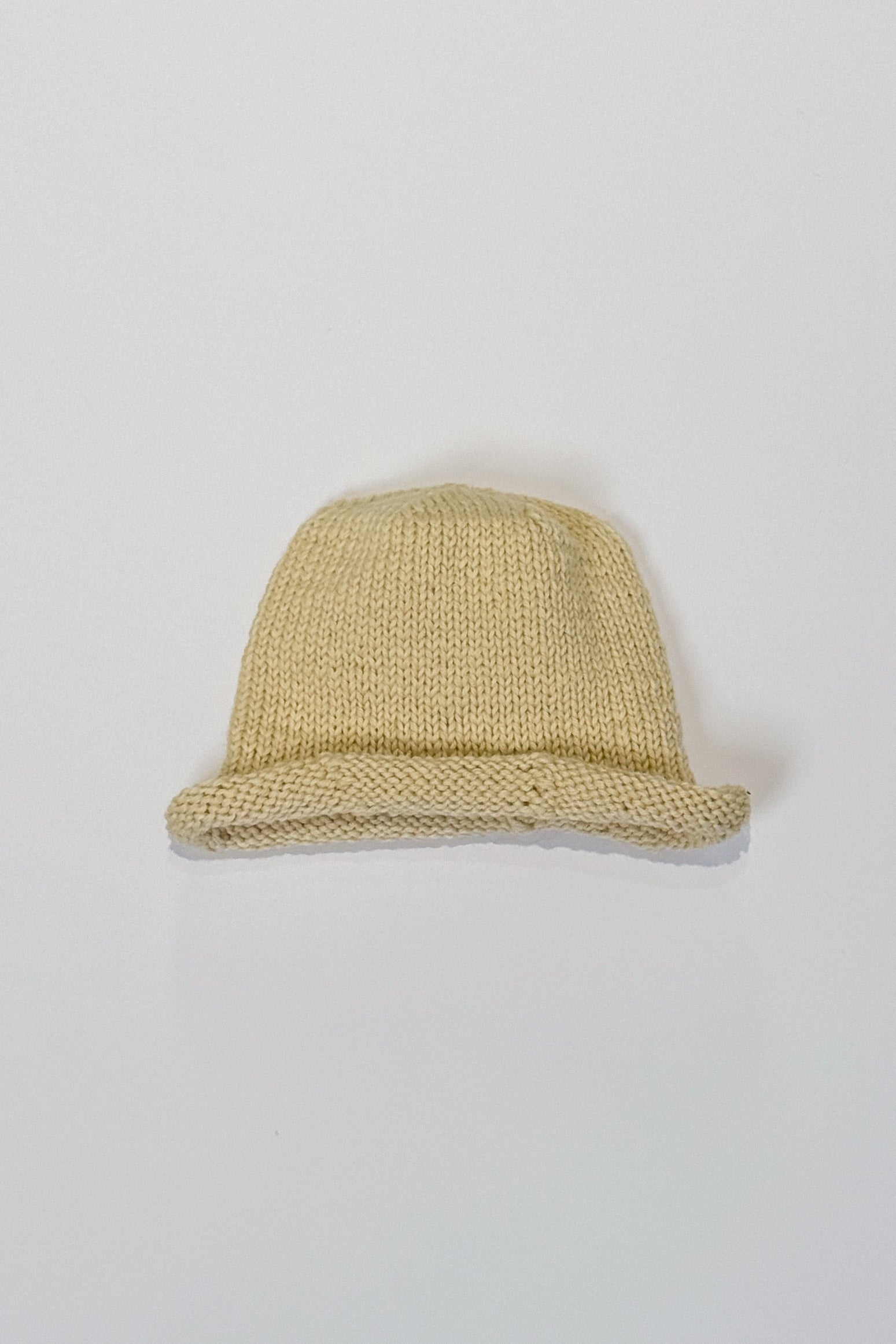 Вовняна Шапка Ручної В'язки Молочна