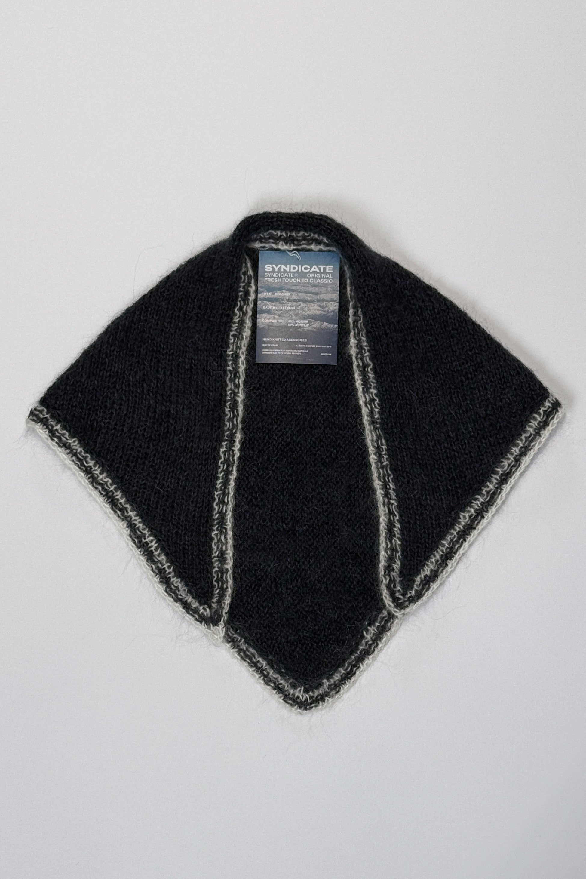 Мохерова Косинка Ручної В'язки Сіра