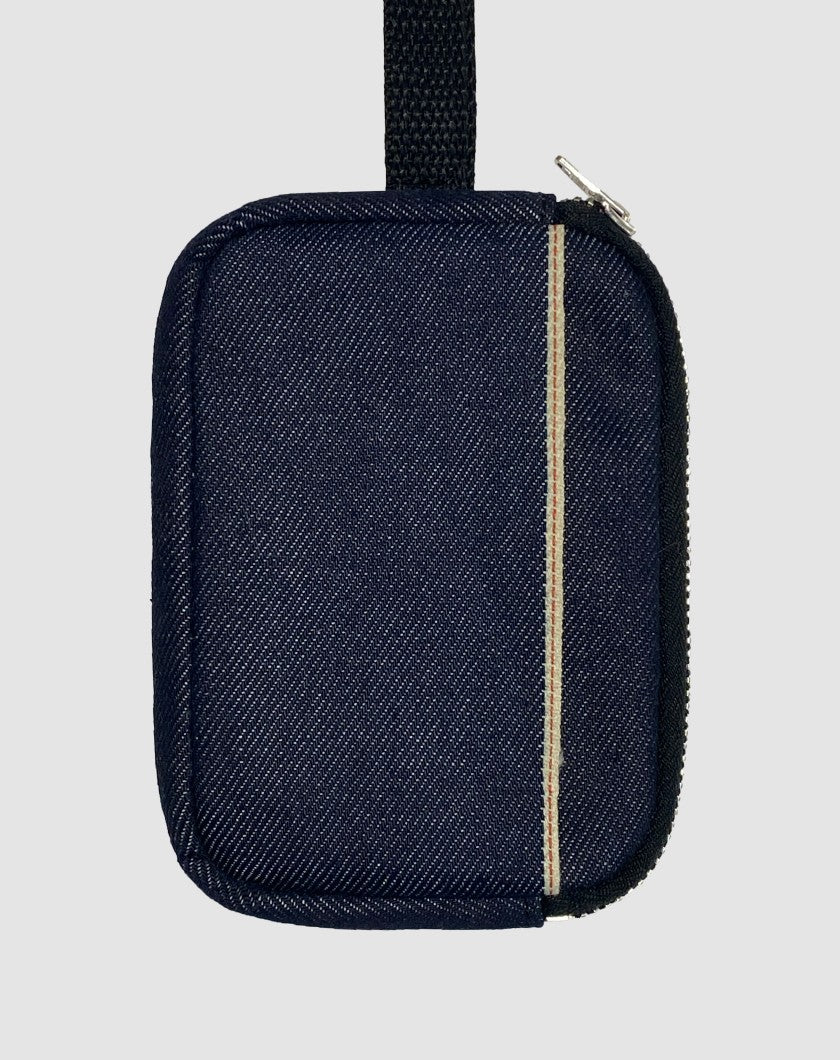 Компактний гаманець із синього selvedge деніму