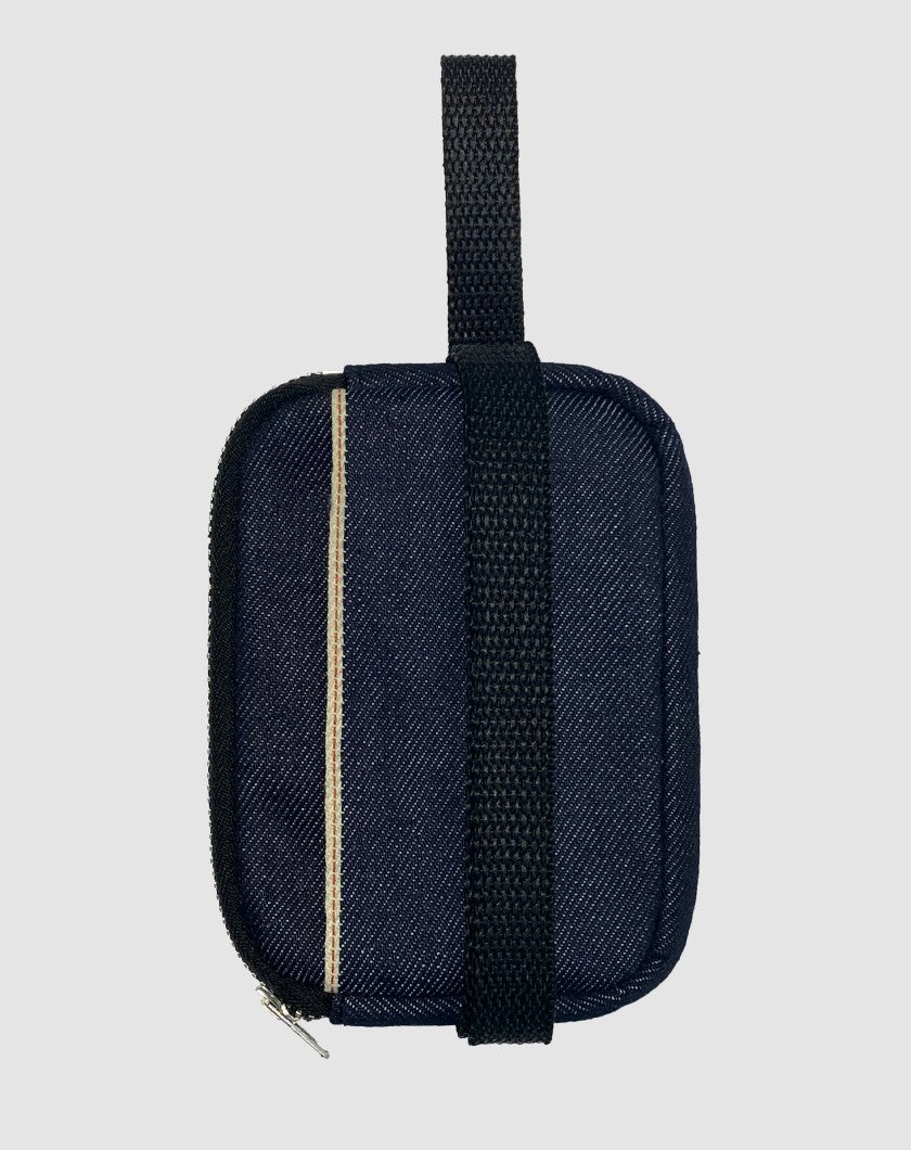 Компактний гаманець із синього selvedge деніму