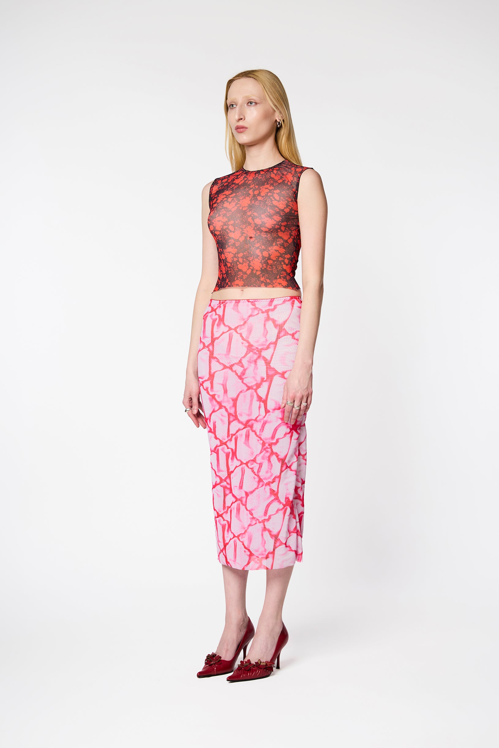 SNDCT x Masha Reva Топ Flowers