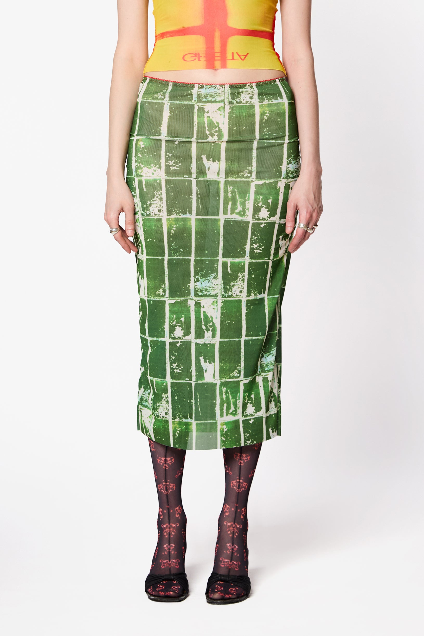 SNDCT x Masha Reva Skirt Kyiv Walls