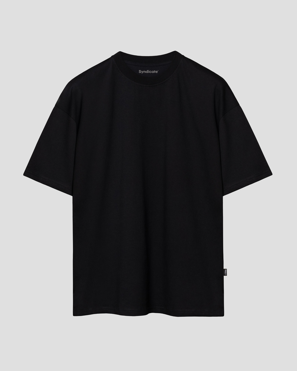 Unisex oversize black t‑shirt without a print | SYNDICATE KYIV