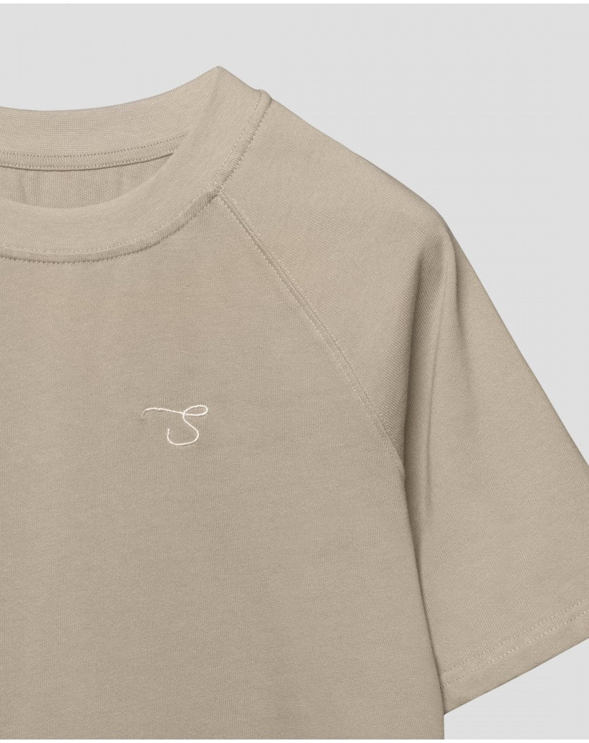 Heavyweight Jersey Reglan T-shirt Cold Beige
