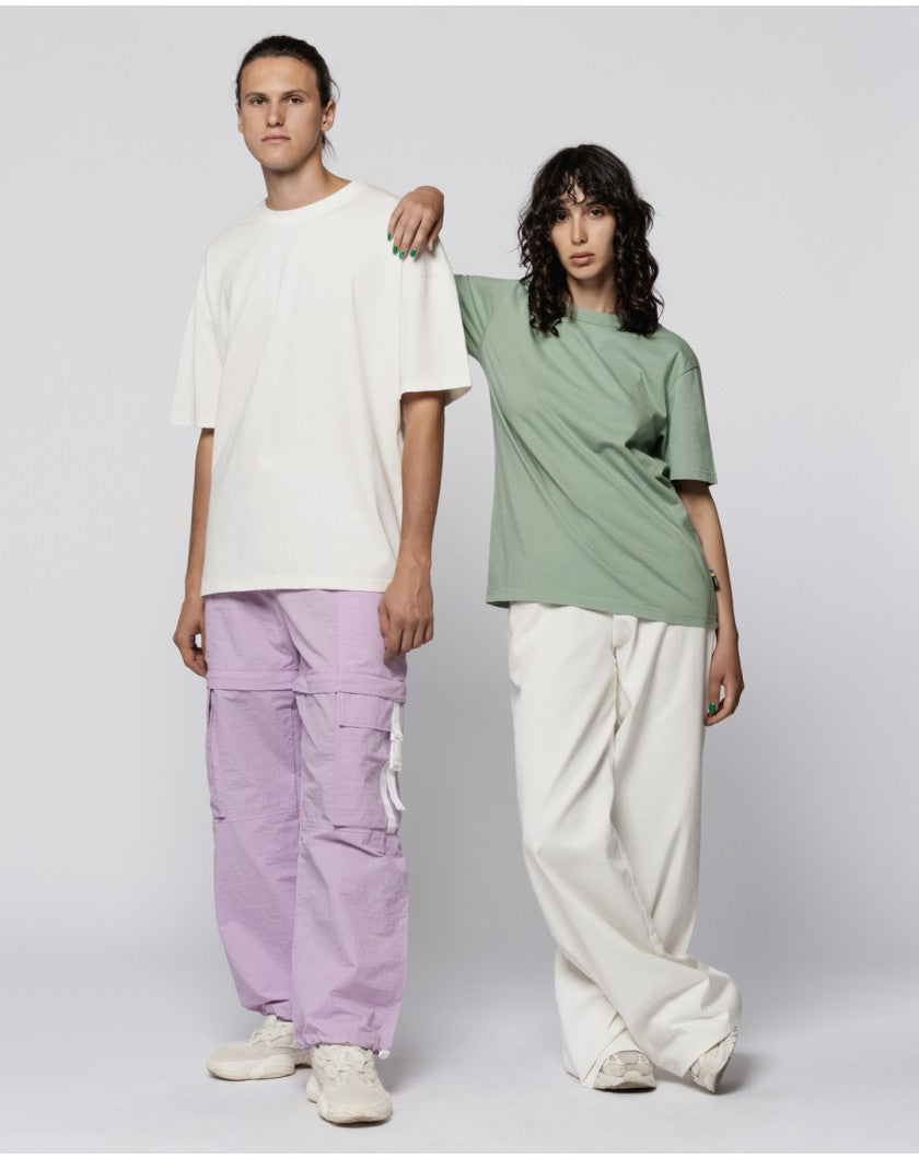 Молочна oversize футболка з органічної бавовни, унісекс