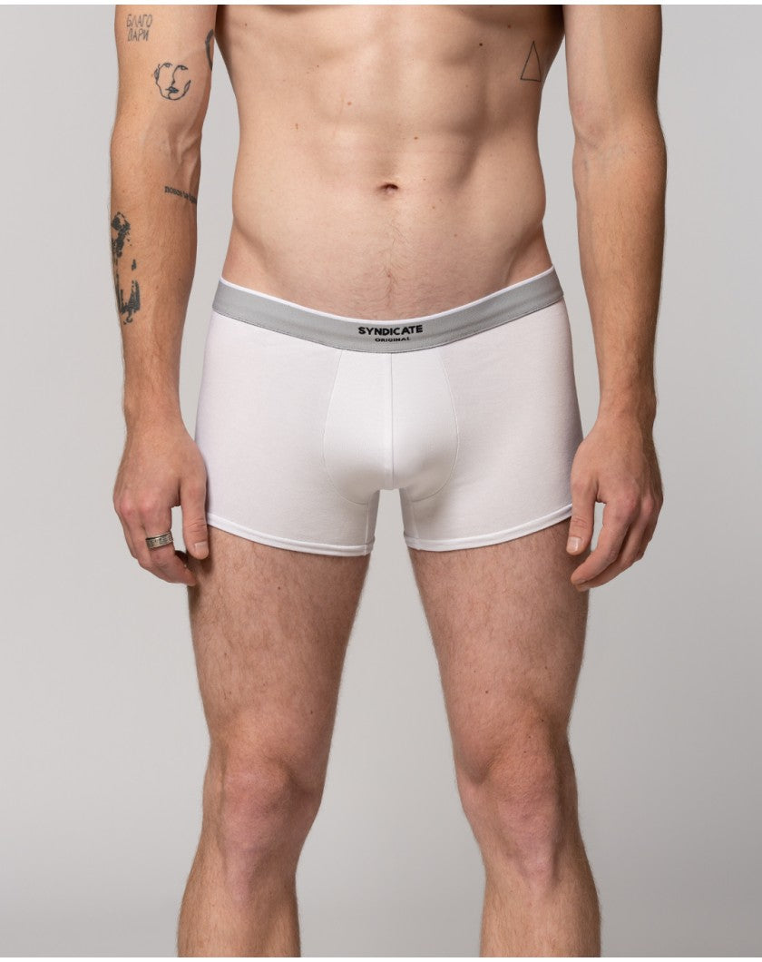 Men's ivory boxers made of soft viscose fabric