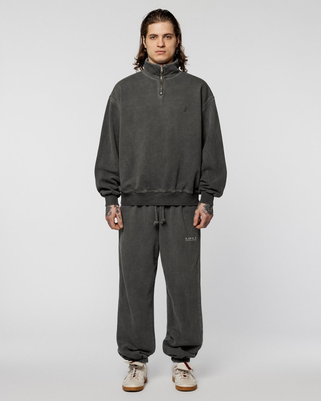 Faded Effect Joggers Grey