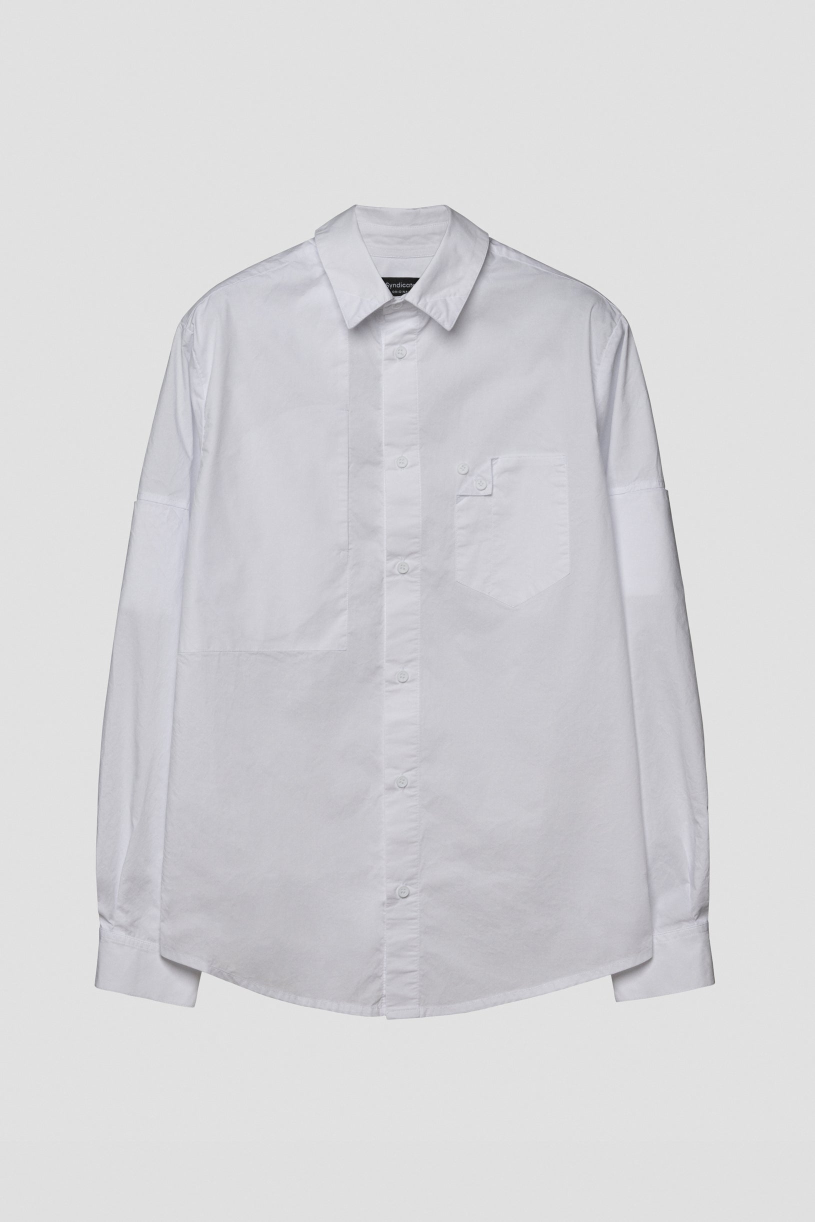 Regular fit pocket shirt white
