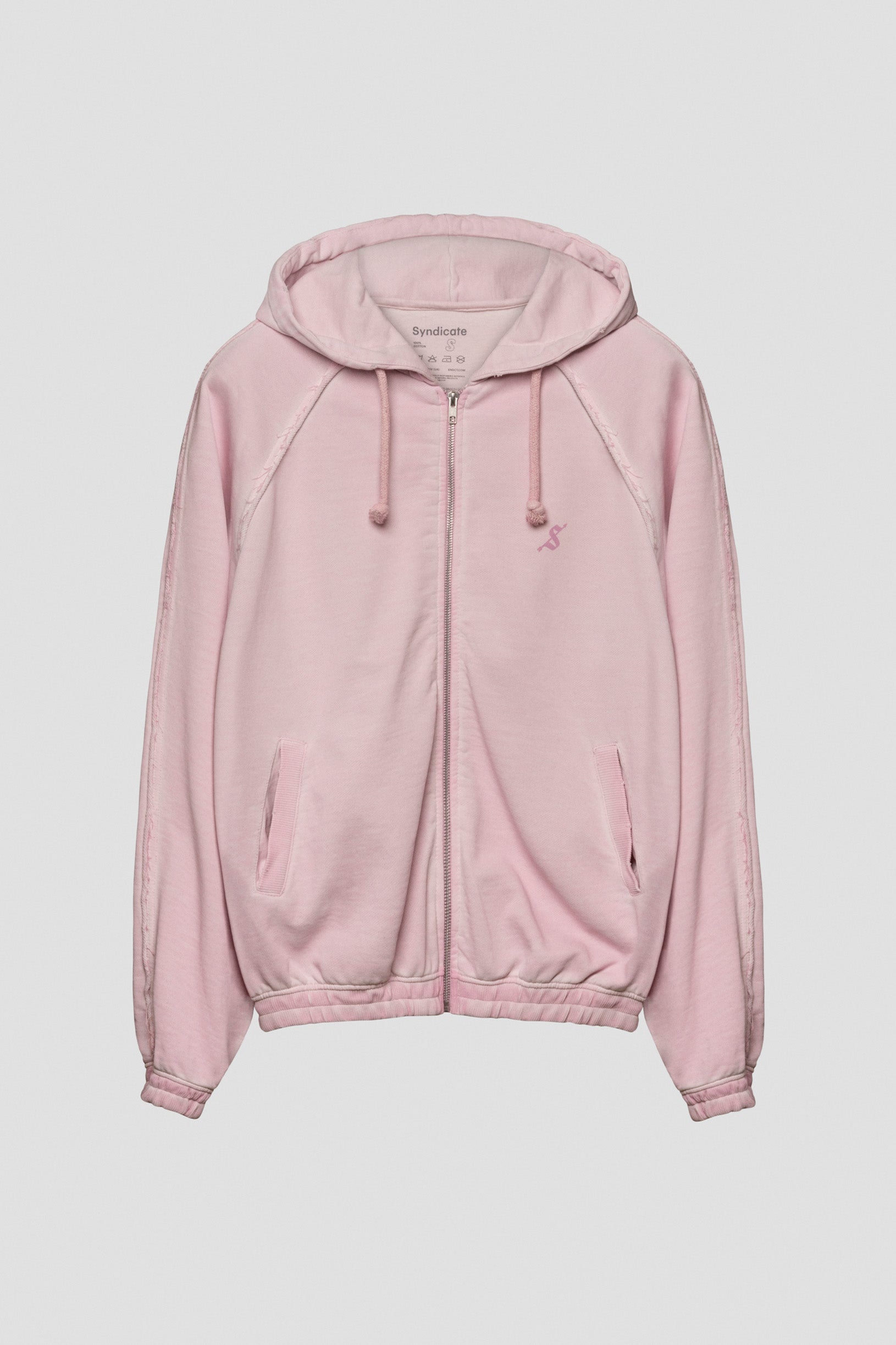 Faded arrow reglan zip hoodie lilac
