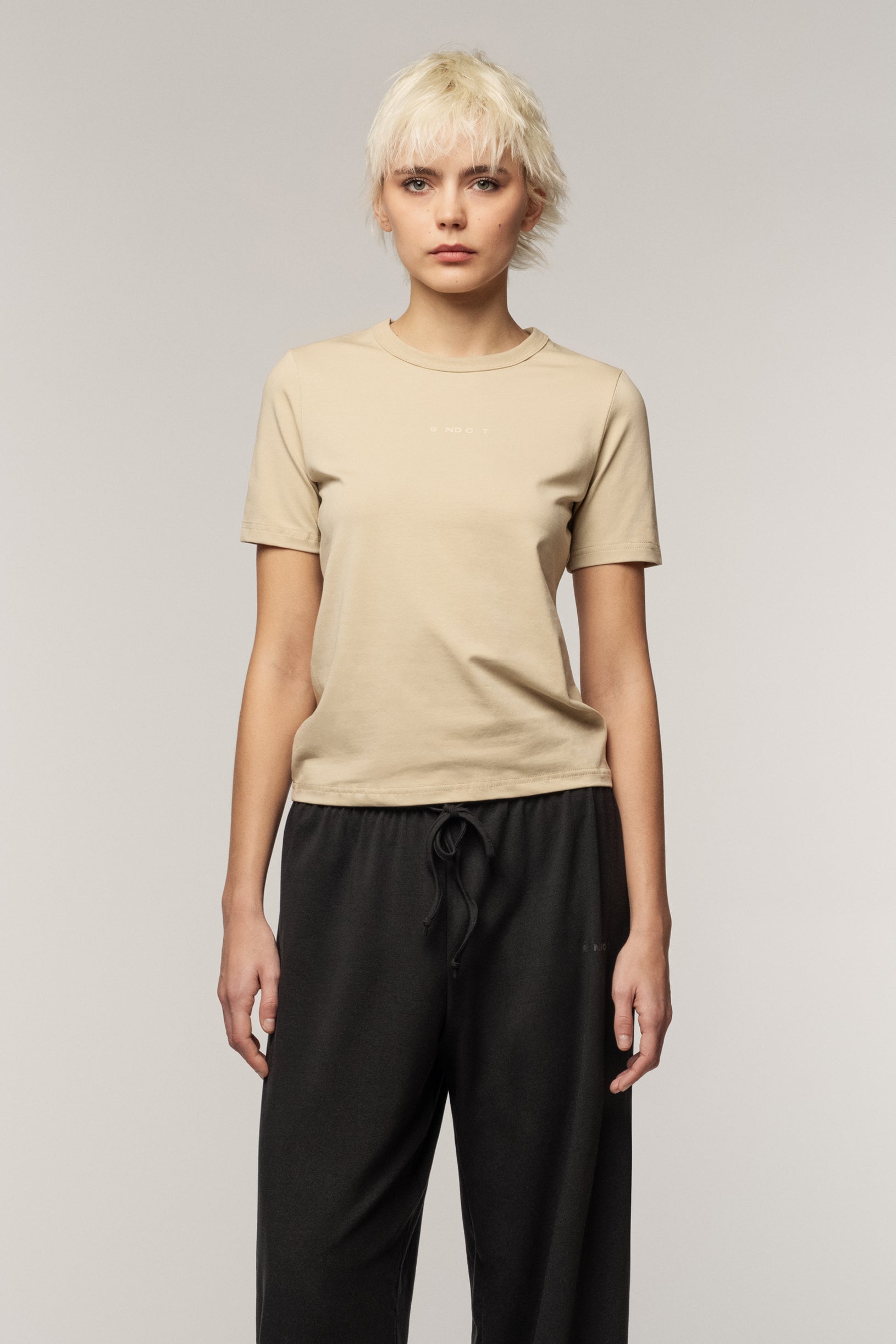 Woman T-shirt Beige