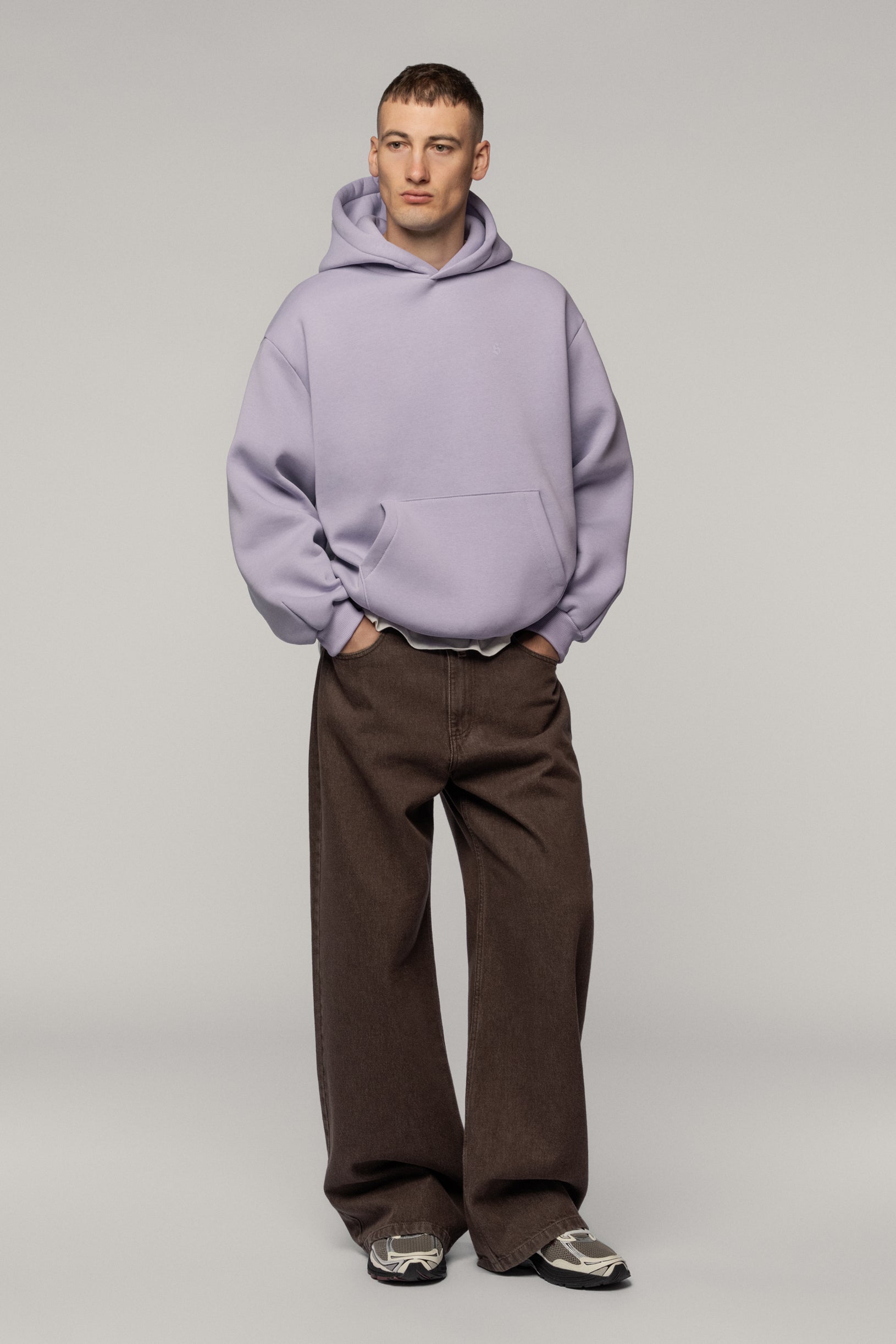 Arrow Logo Hoodie Lilac