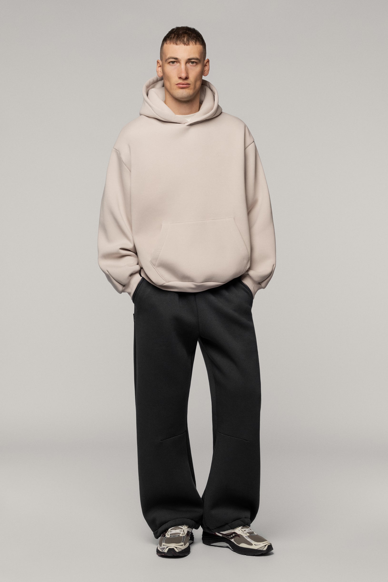 Arrow Logo Hoodie Ivory