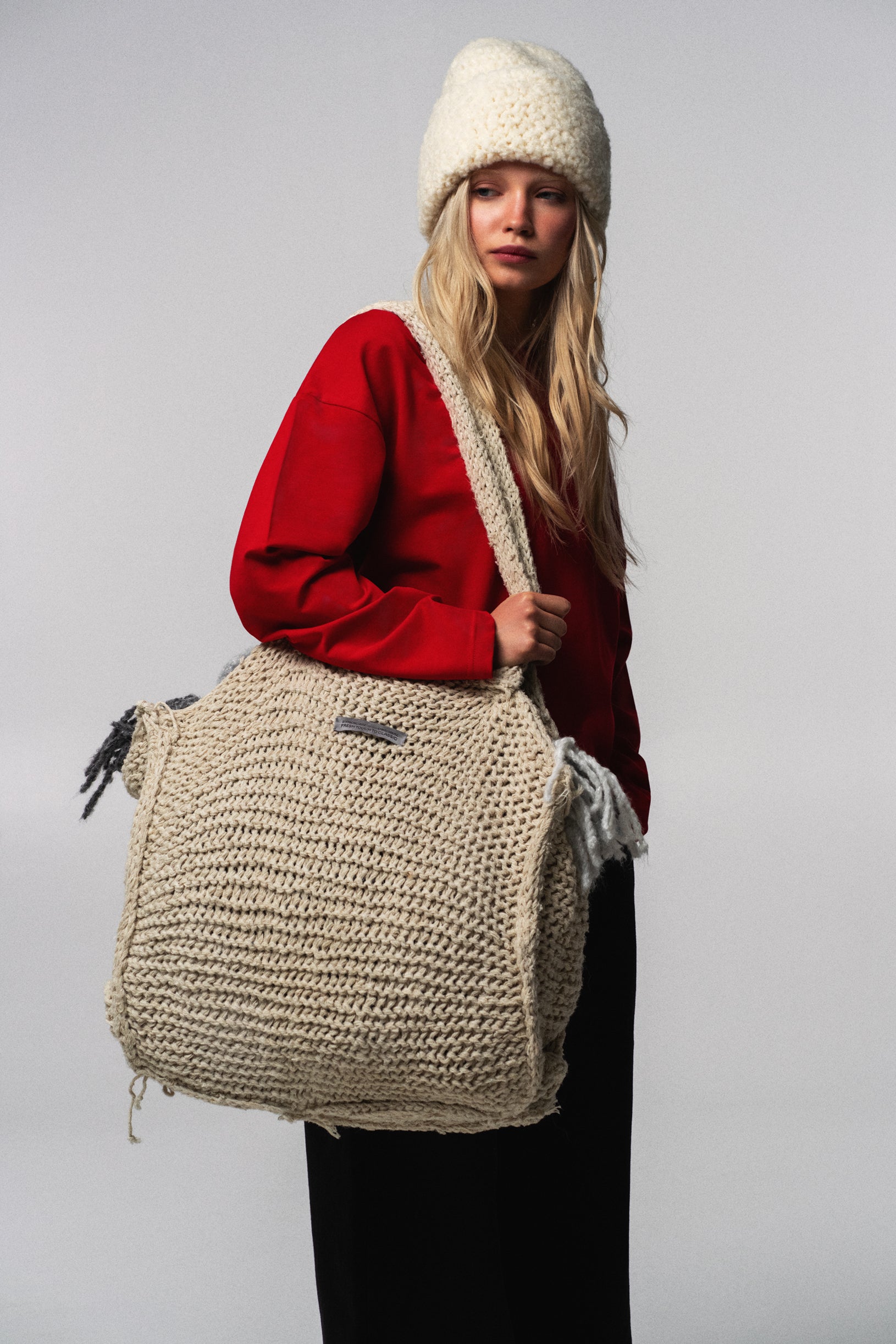 Конопляна сумка ручної в'язки