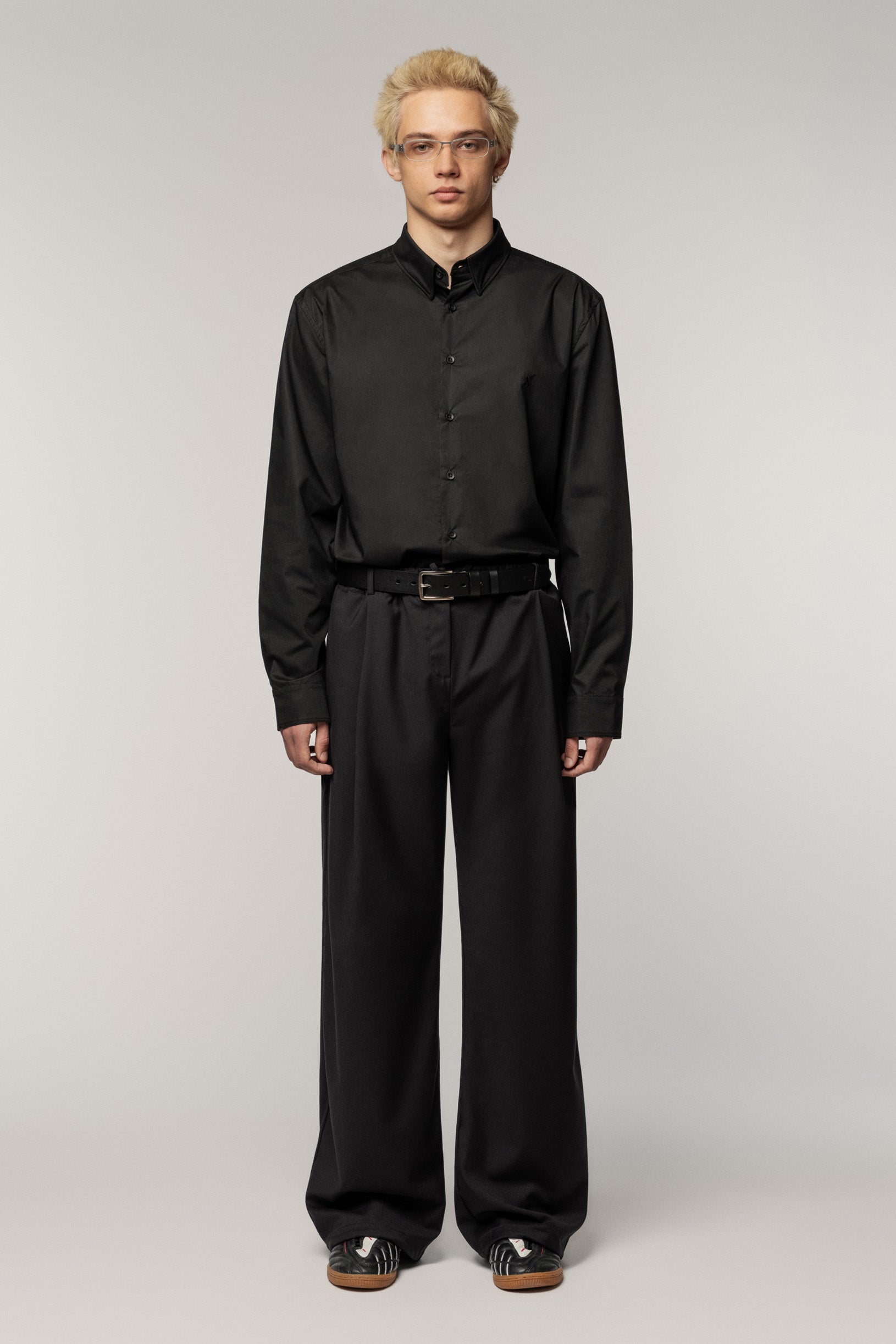Cotton Trousers Black