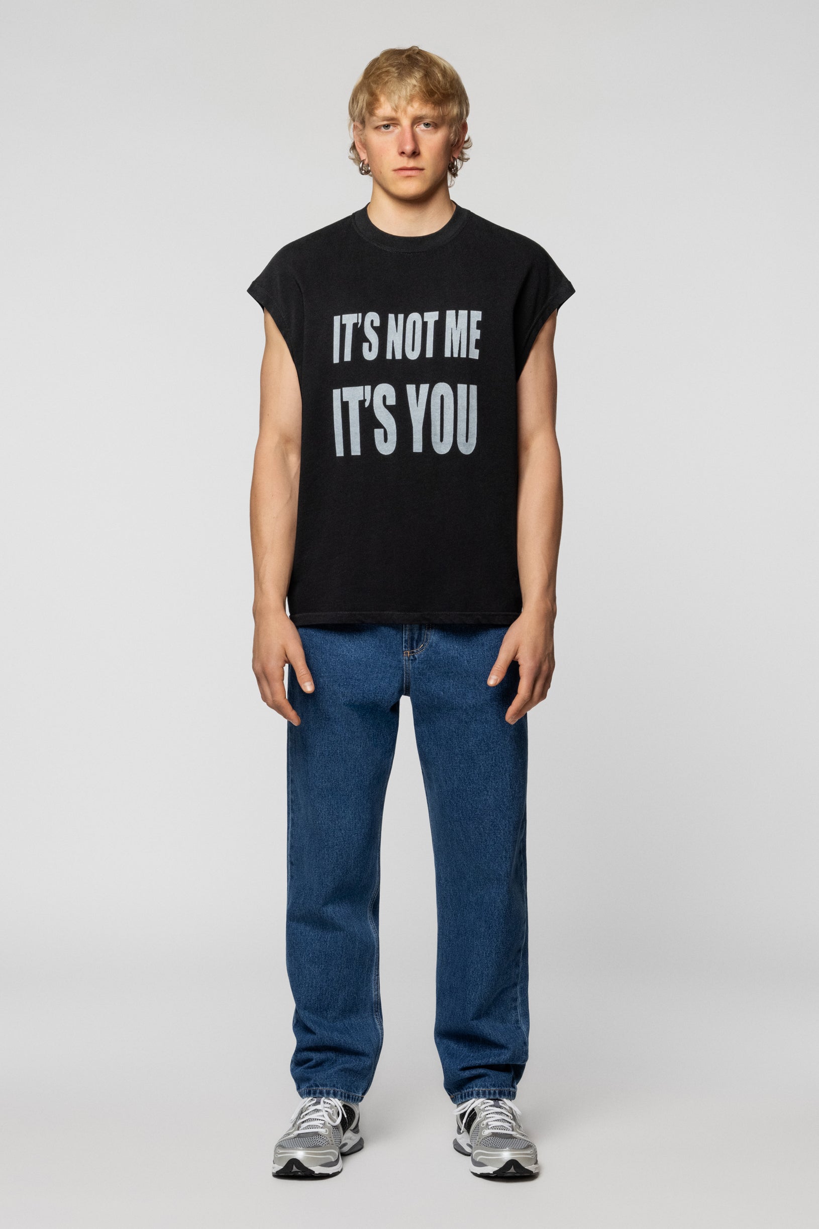 Not Me Sleeveless T-shirt Black