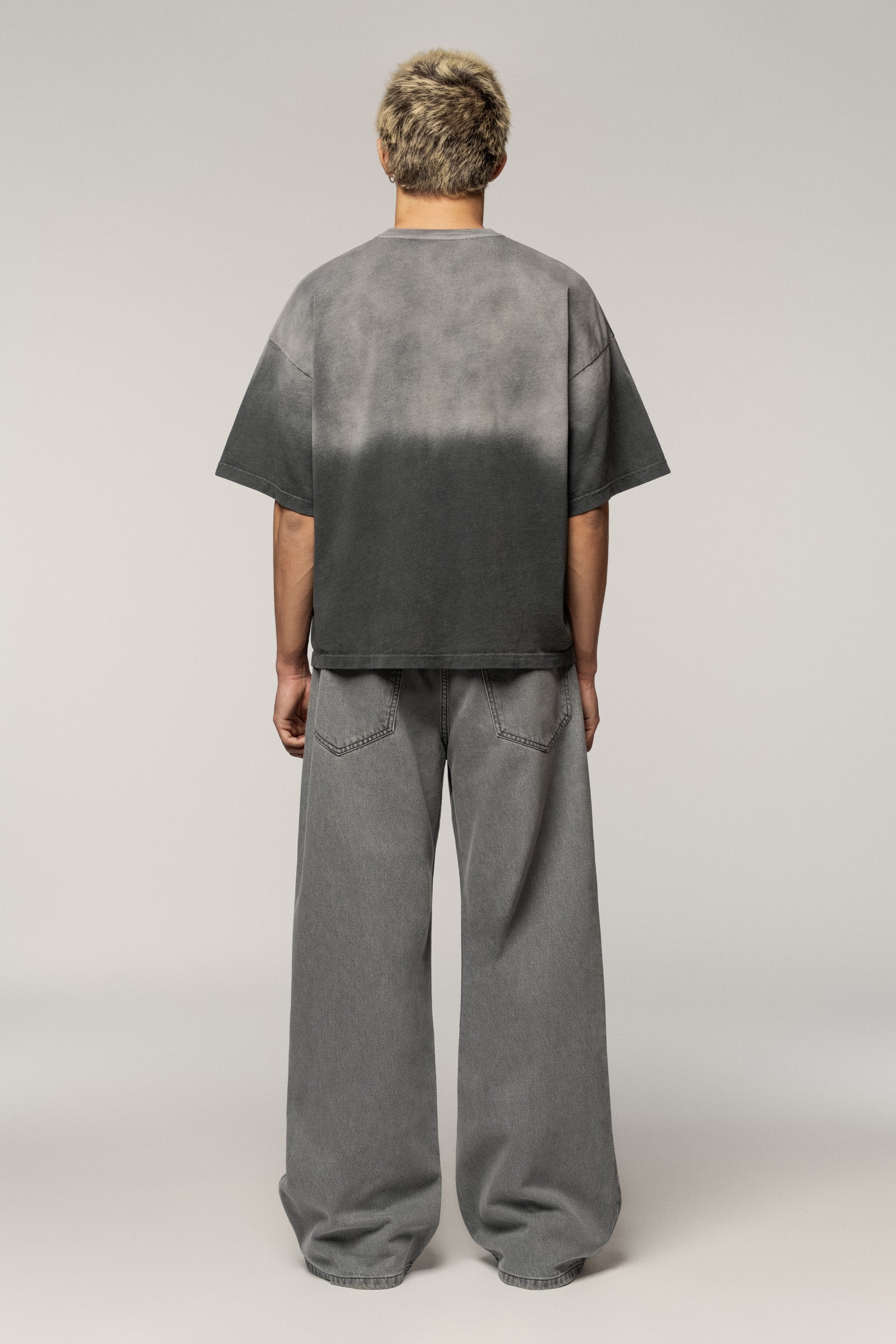 Gradient Oversize T-shirt Grey