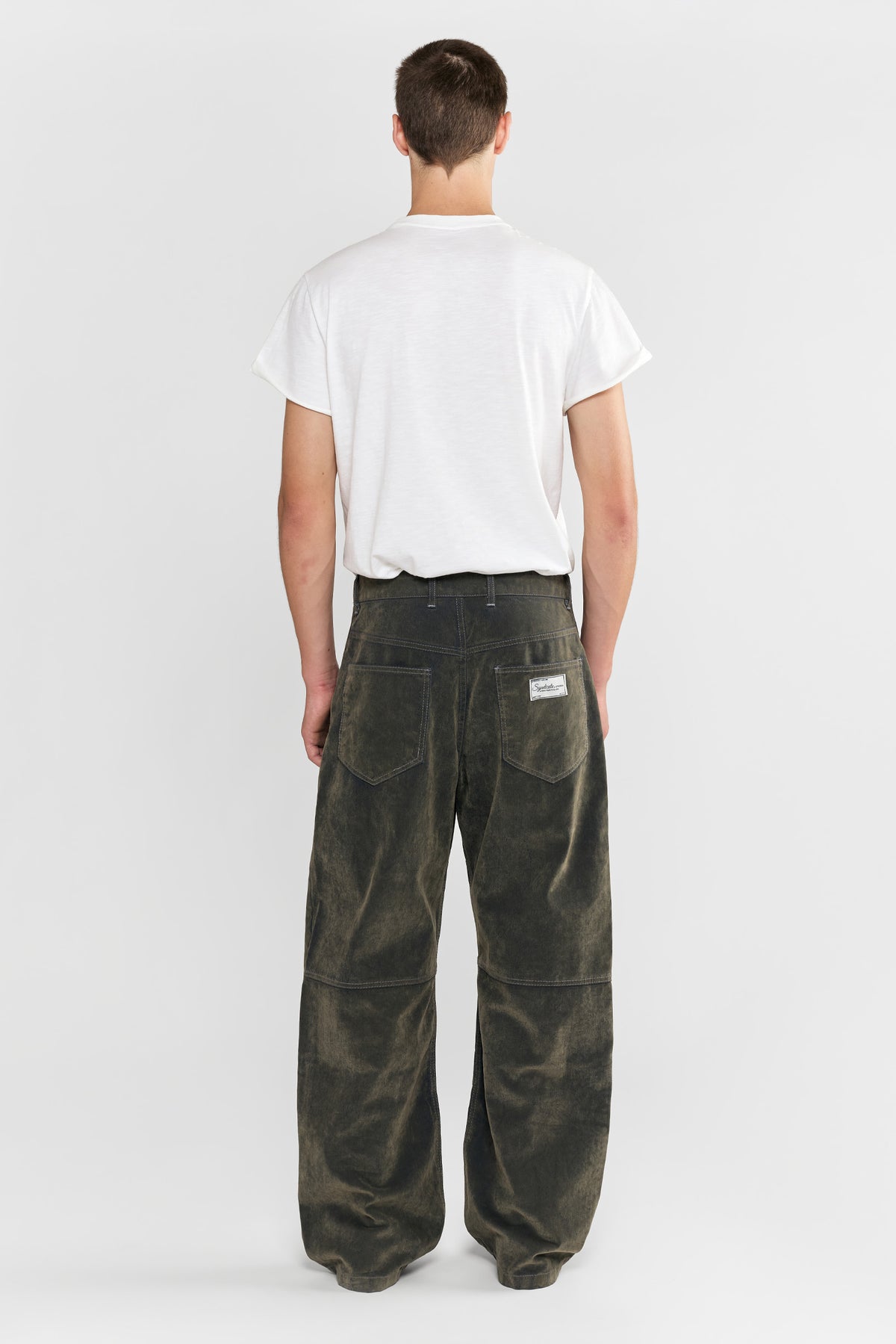 Velour Сoating Jeans Green