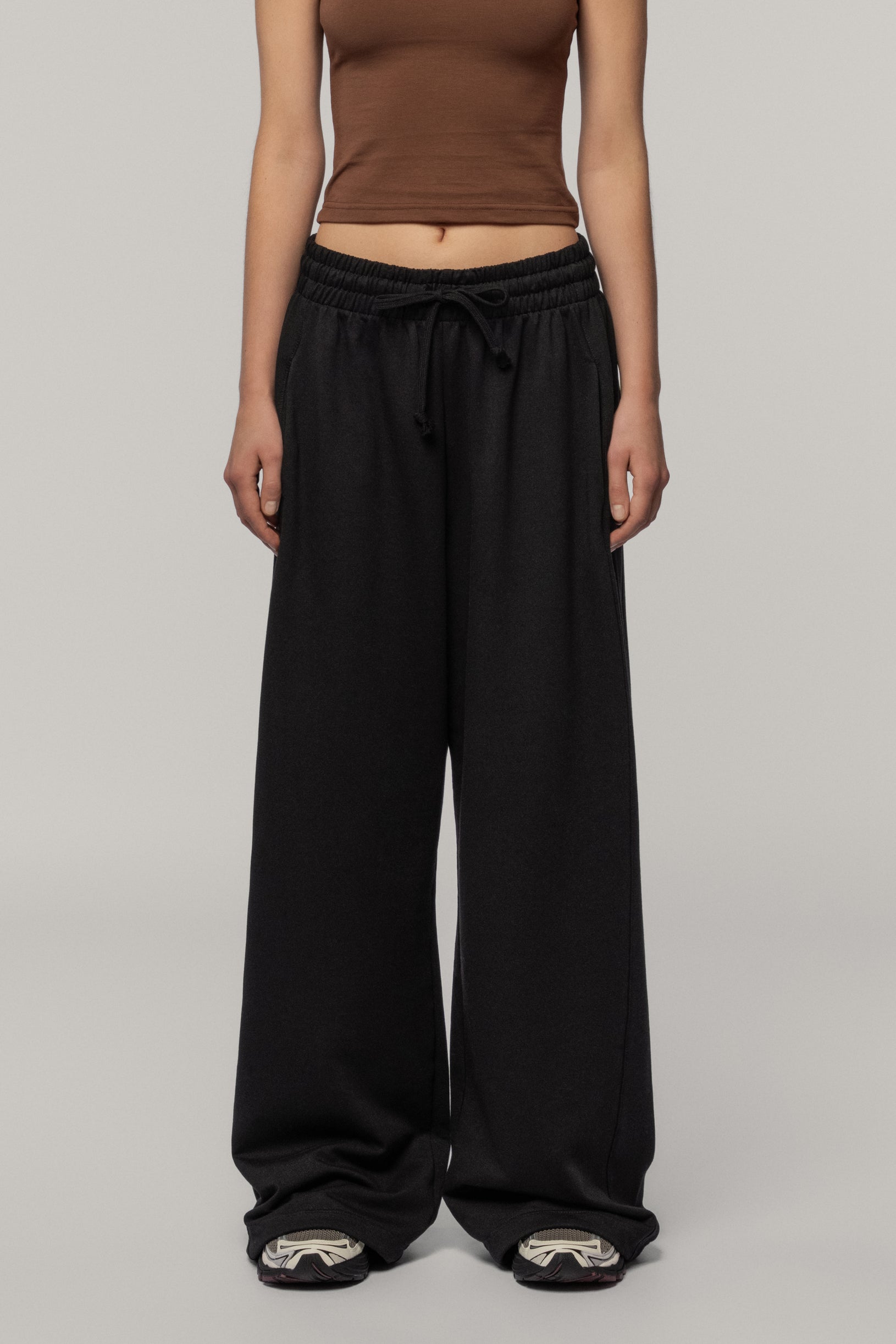 Lightweight Cotton Trousers Black