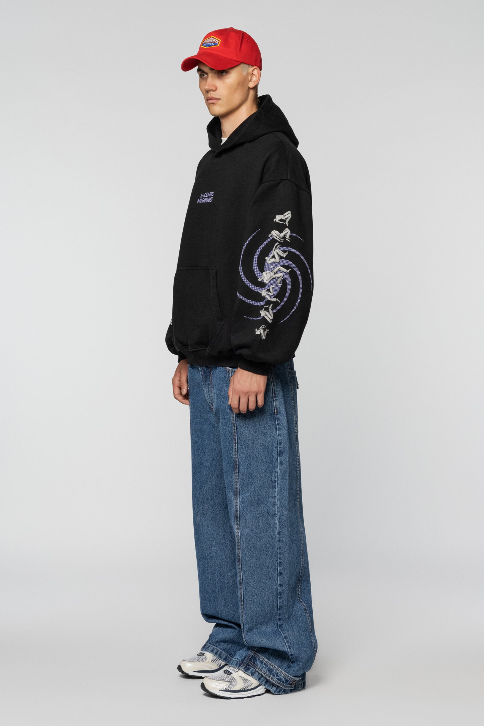 Black hoodie with the WAONE 