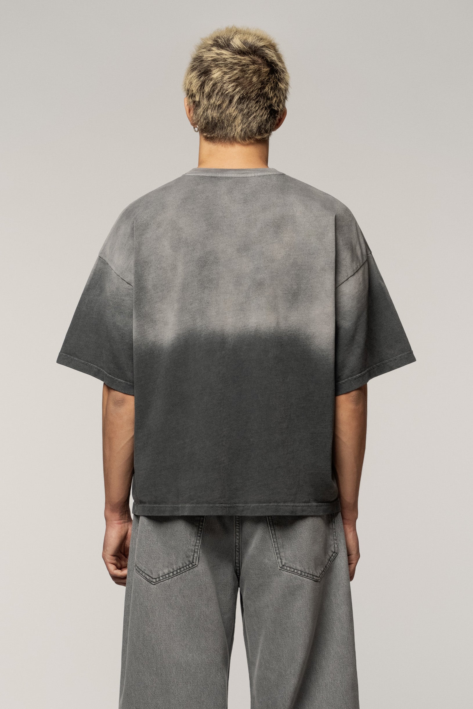 Gradient Oversize T-shirt Grey