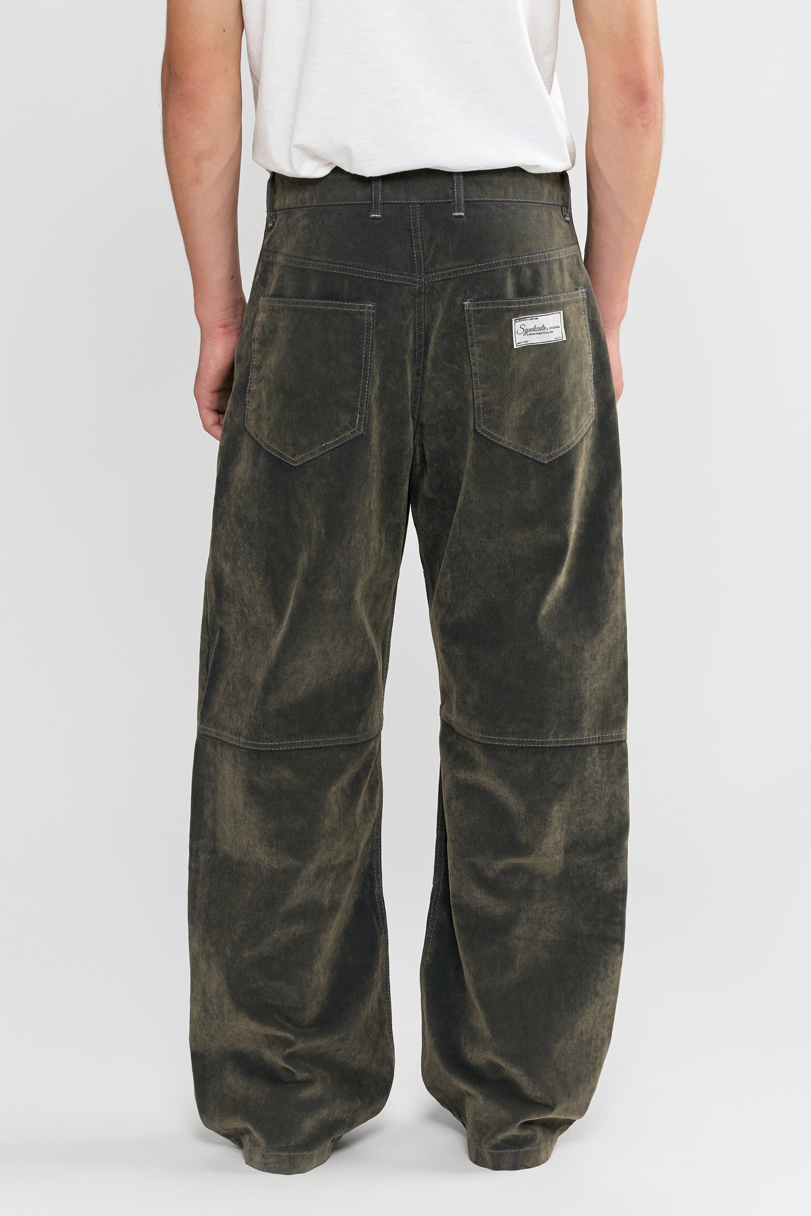 Velour Сoating Jeans Green