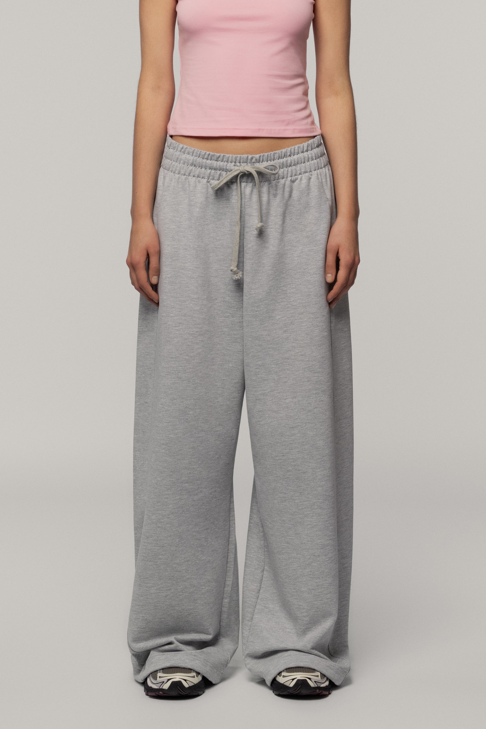 Штани з бавовни меланж