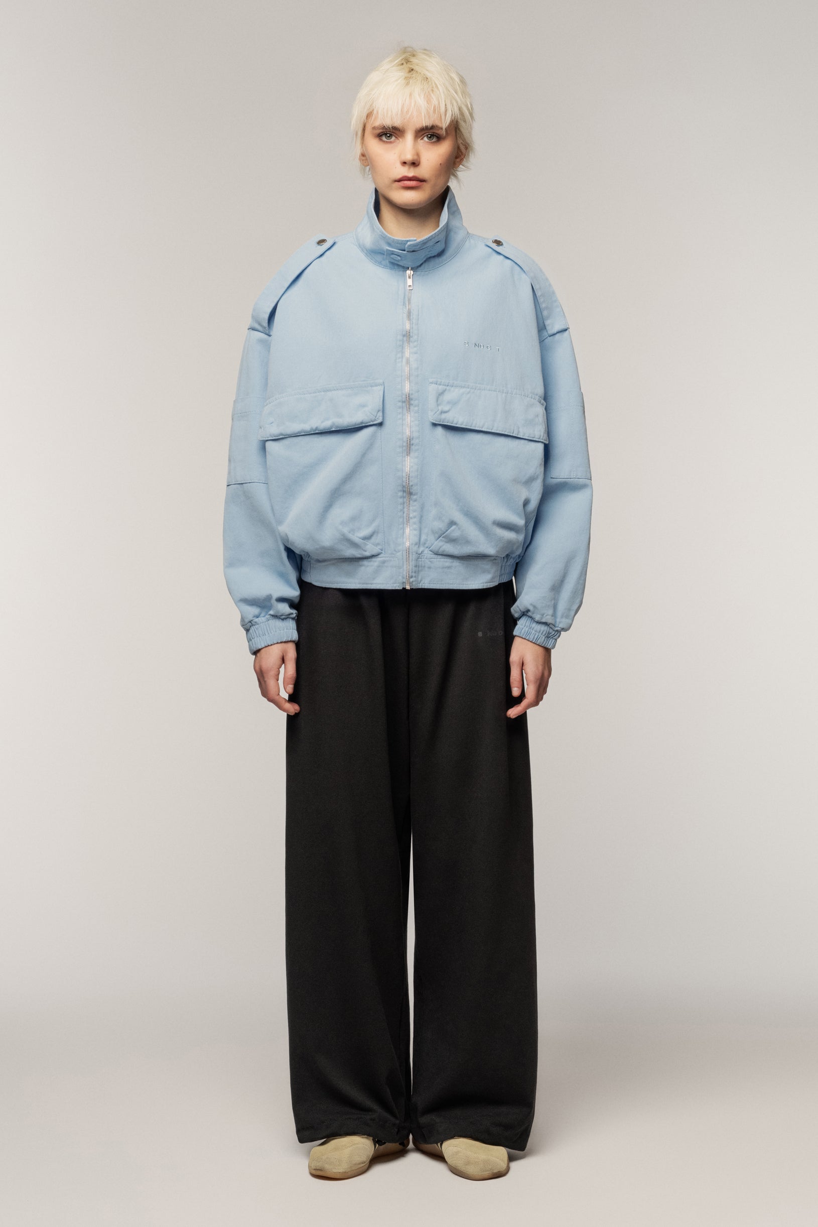 Cargo Denim Jacket Blue