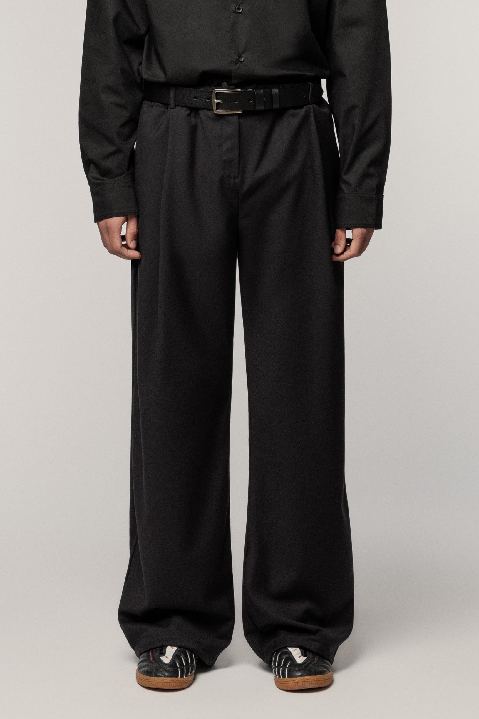 Cotton Trousers Black