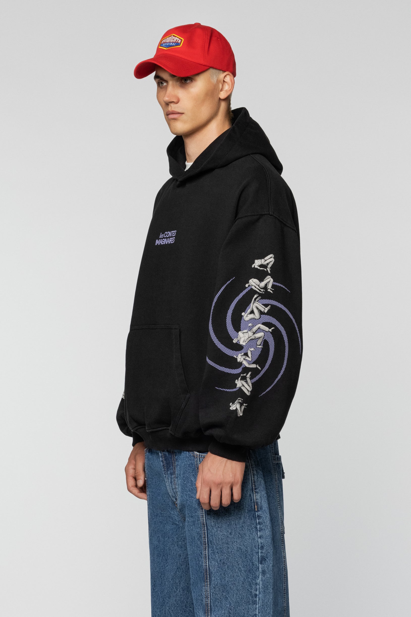 Black hoodie with the WAONE 