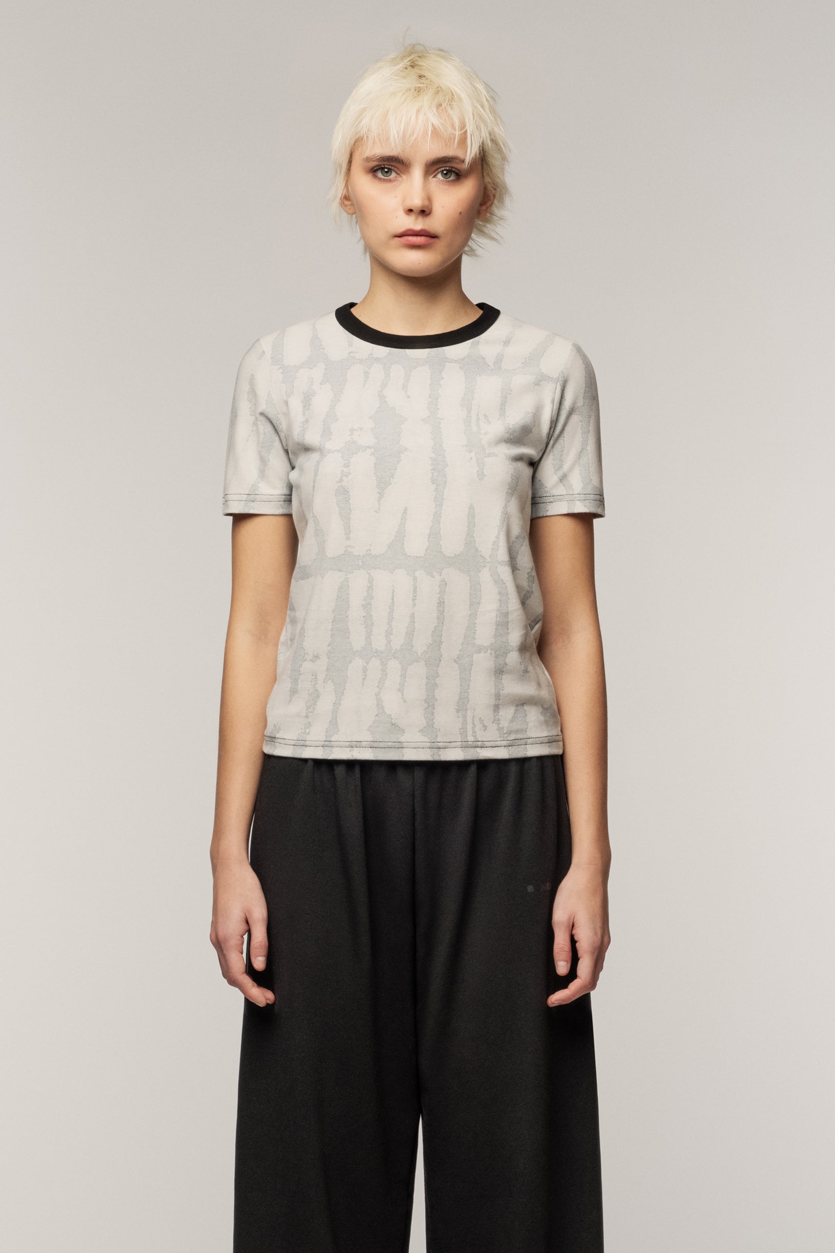 Reverse Women's T-shirt Stripe Print