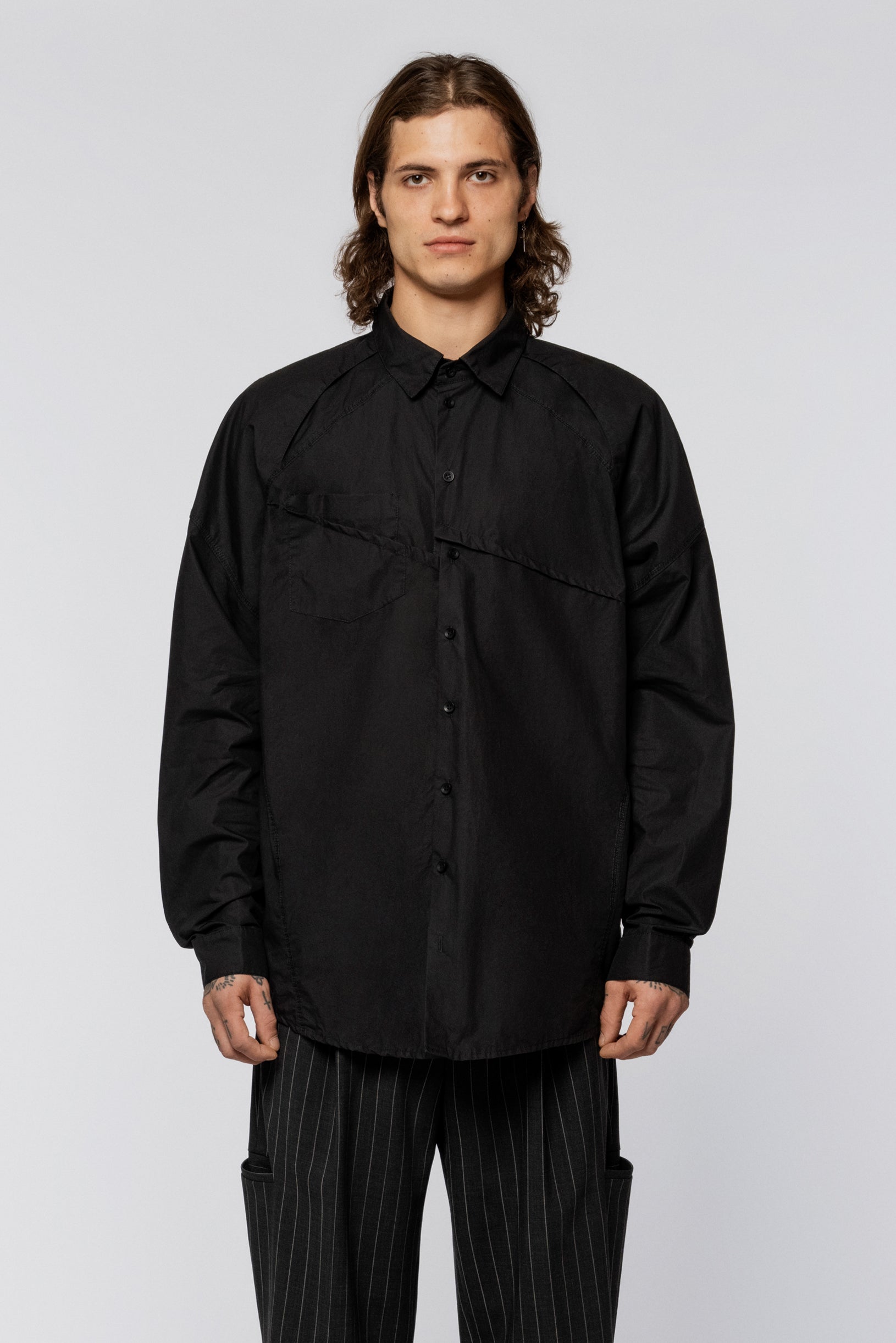 Policeman Shirt Black washed