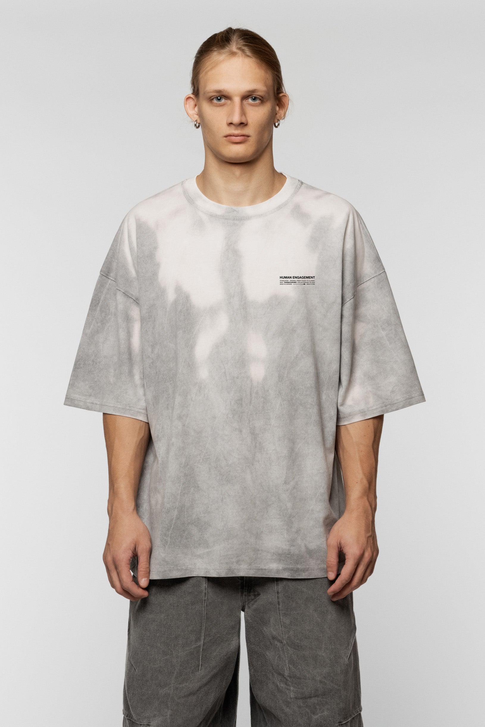 Heat Reactive Oversized T-shirt Grey