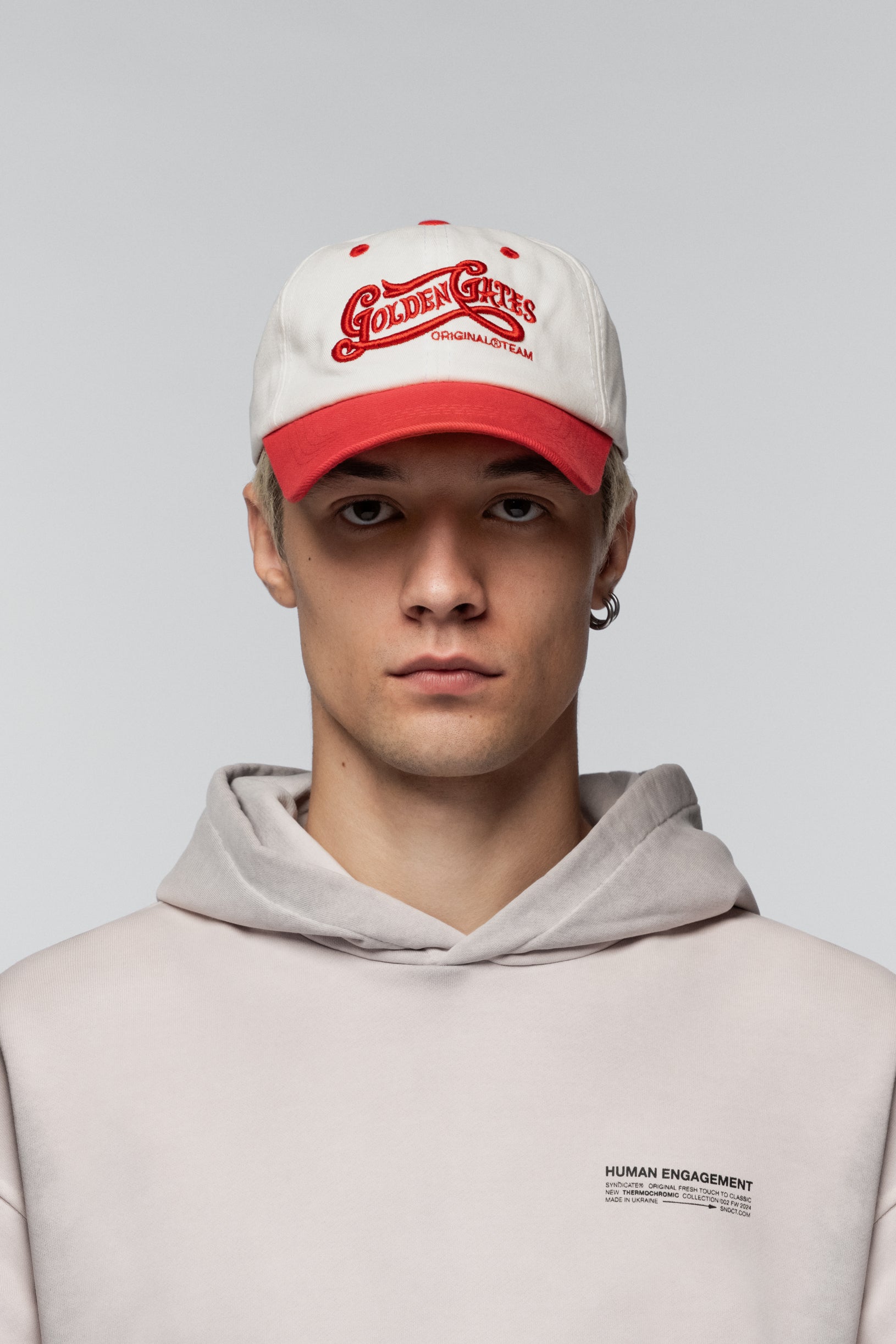 Golden Gates 6-Panel Cap Red