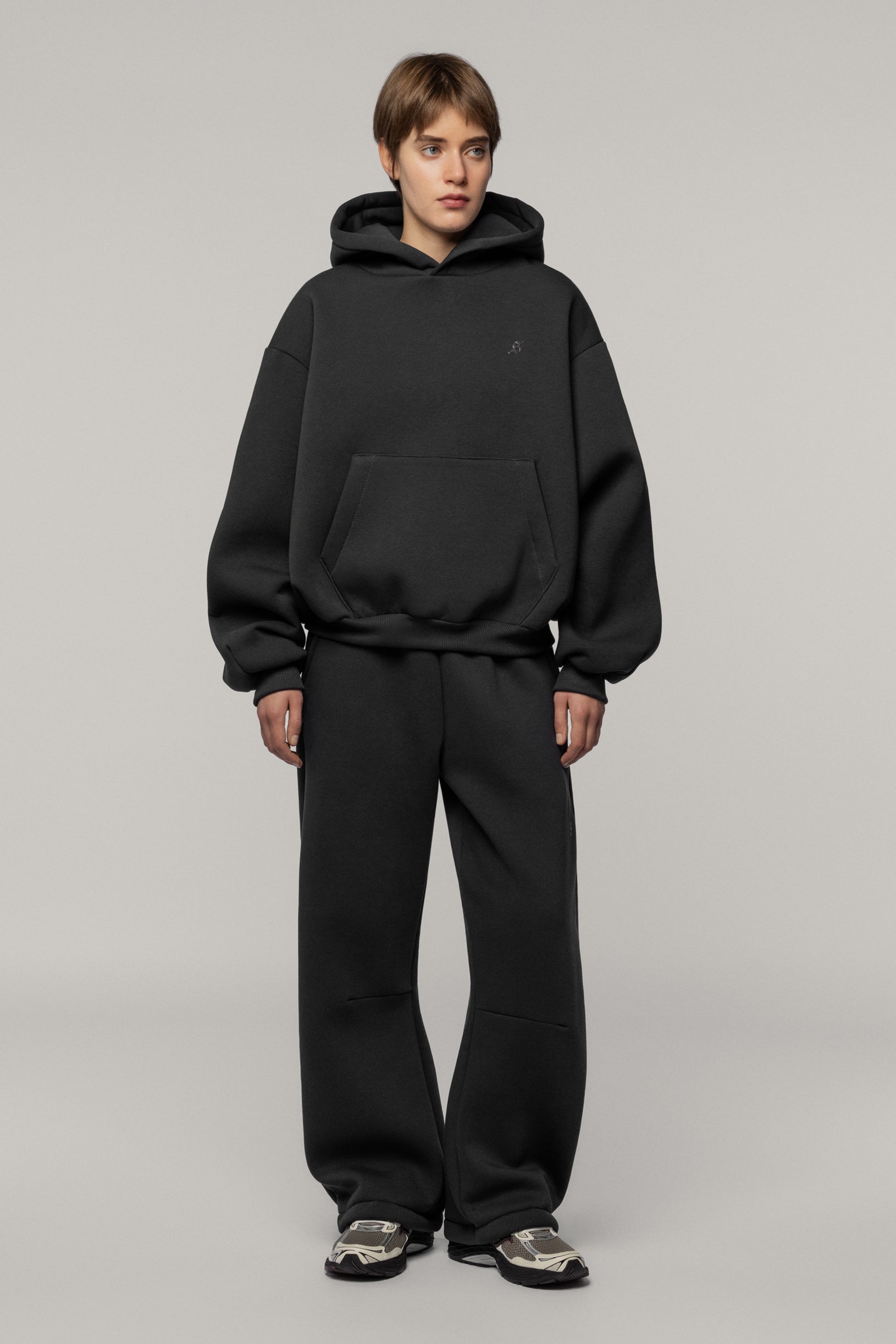 Arrow Logo Hoodie Graphite