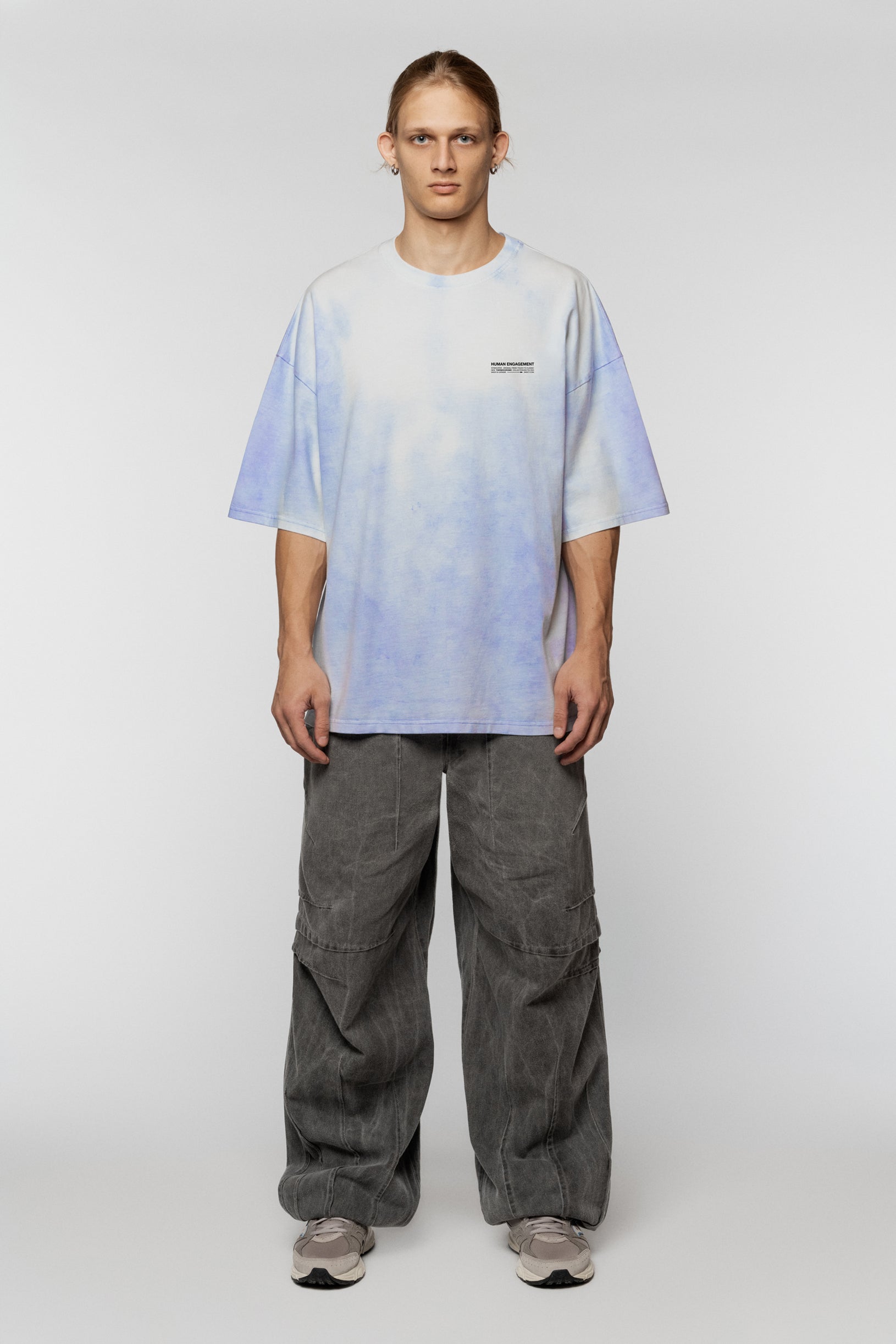 Heat Reactive Oversized T-shirt Blue