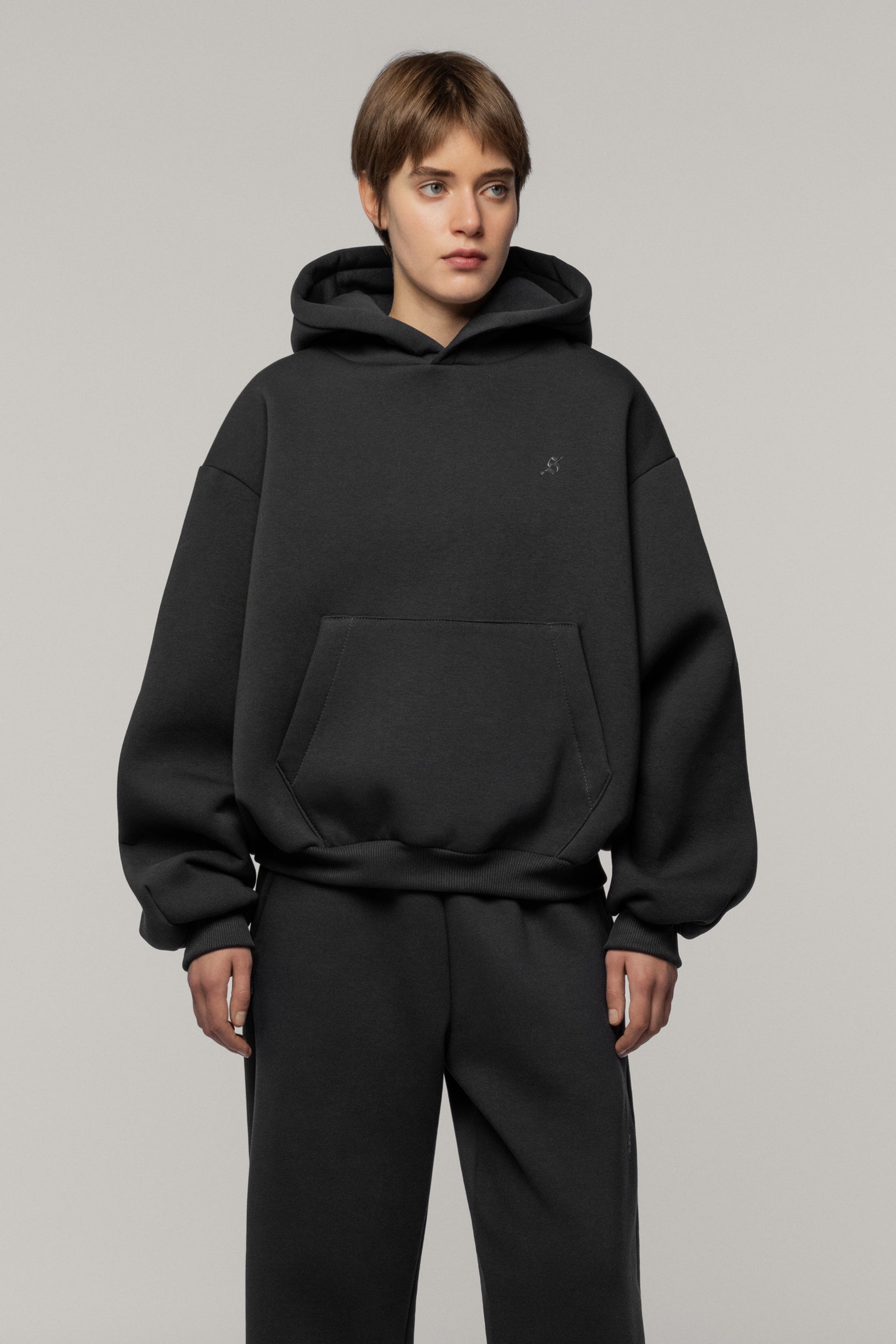 Arrow Logo Hoodie Black