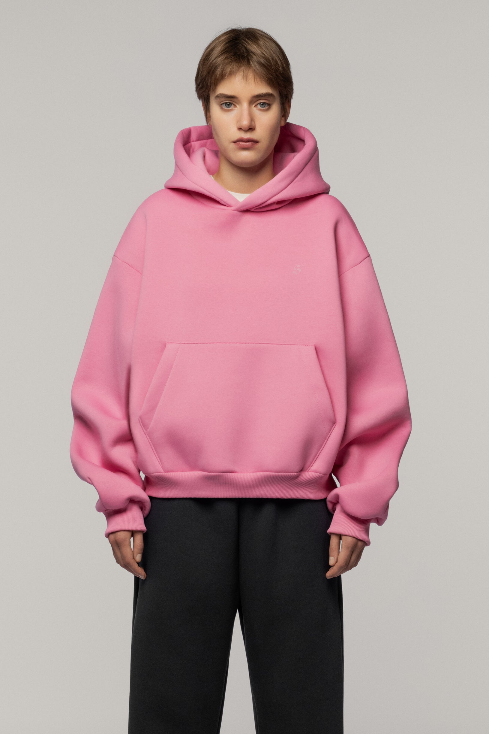 Arrow Logo Hoodie Pink