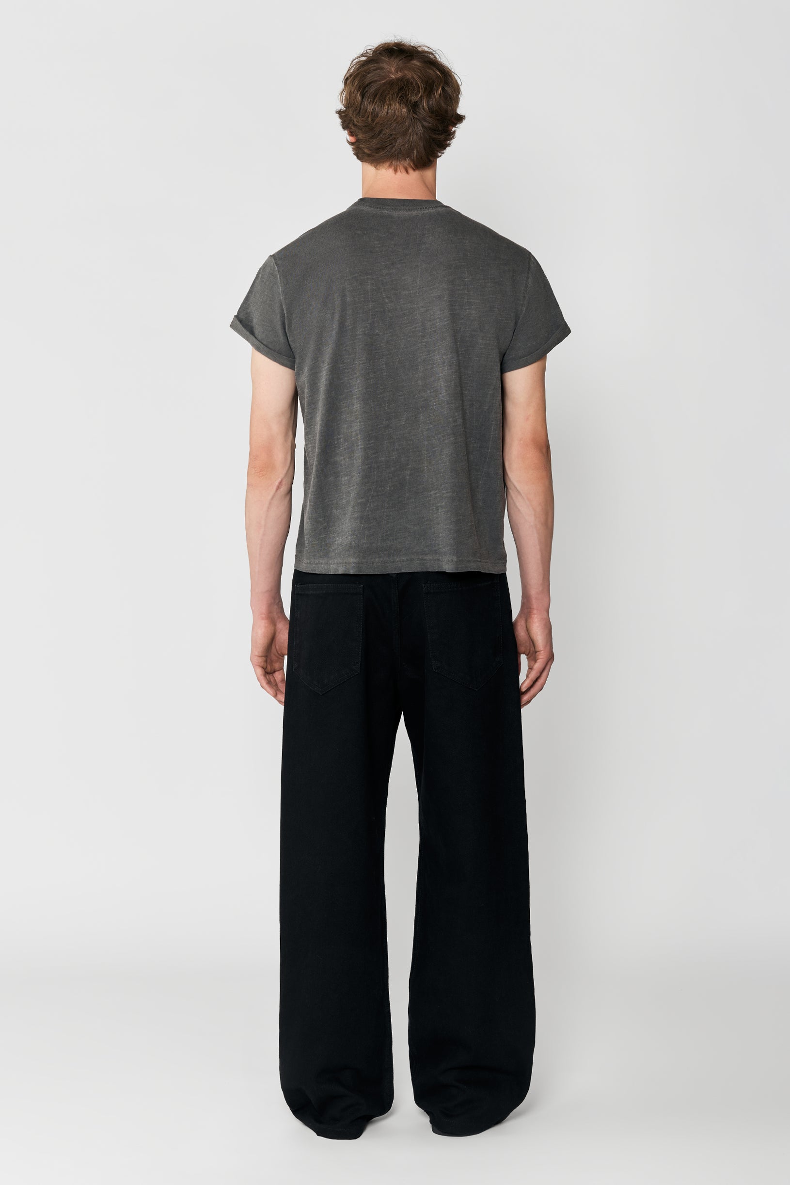 Faded Slim Fit Lightweight T-shirt Grey