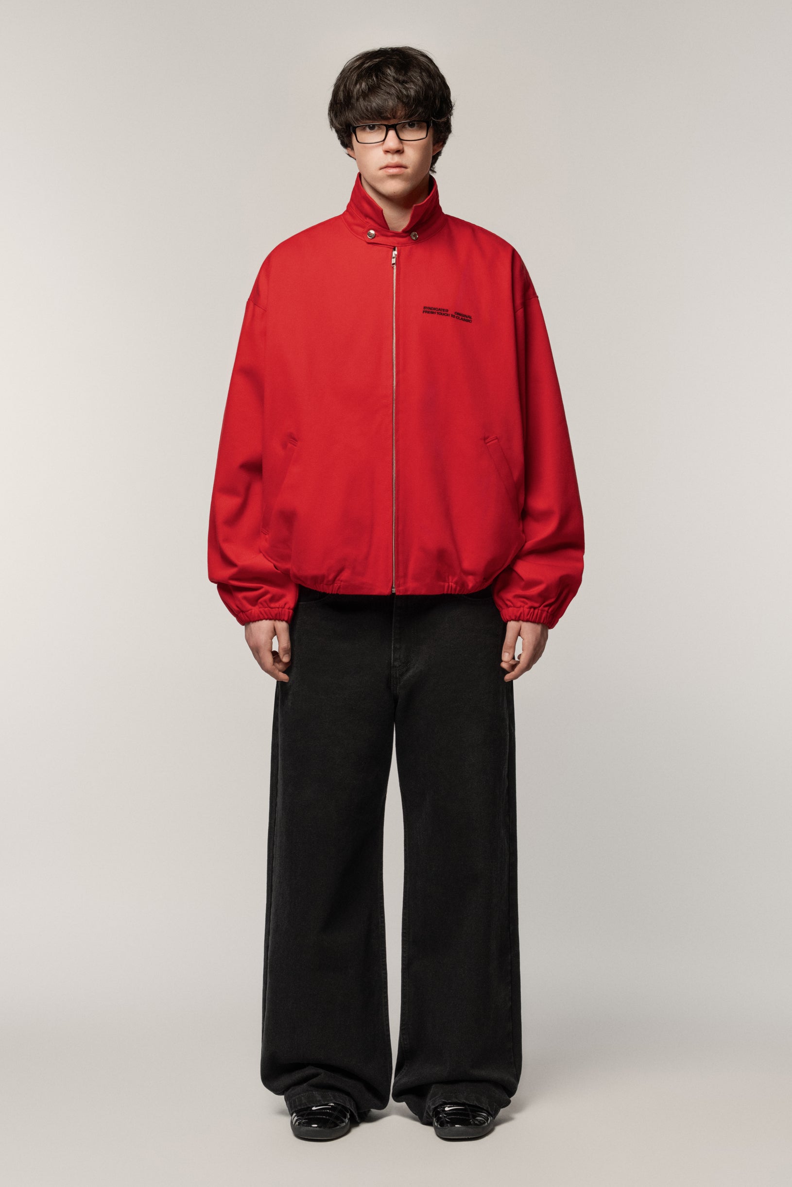 Denim Classic Jacket Red