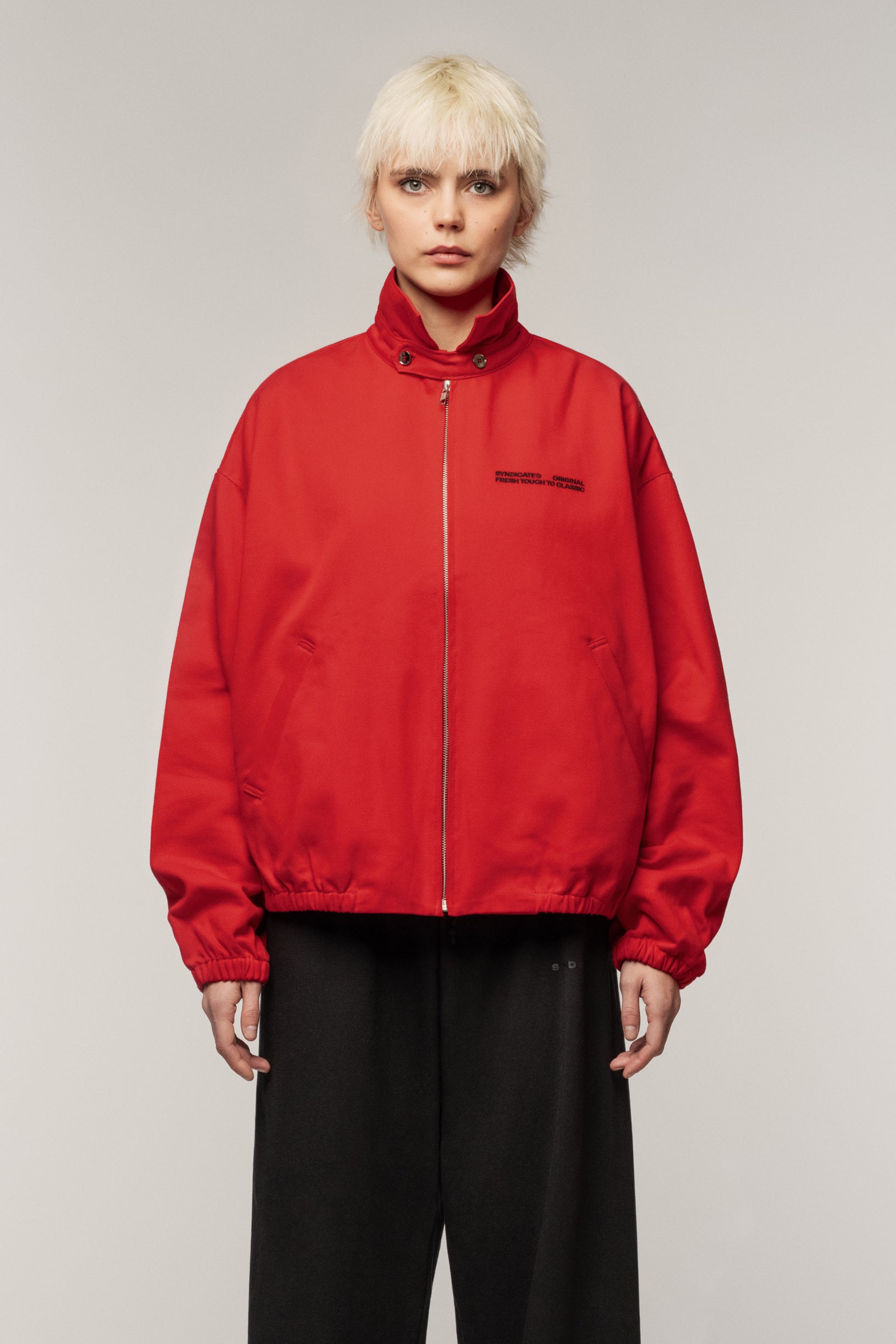 Denim Classic Jacket Red