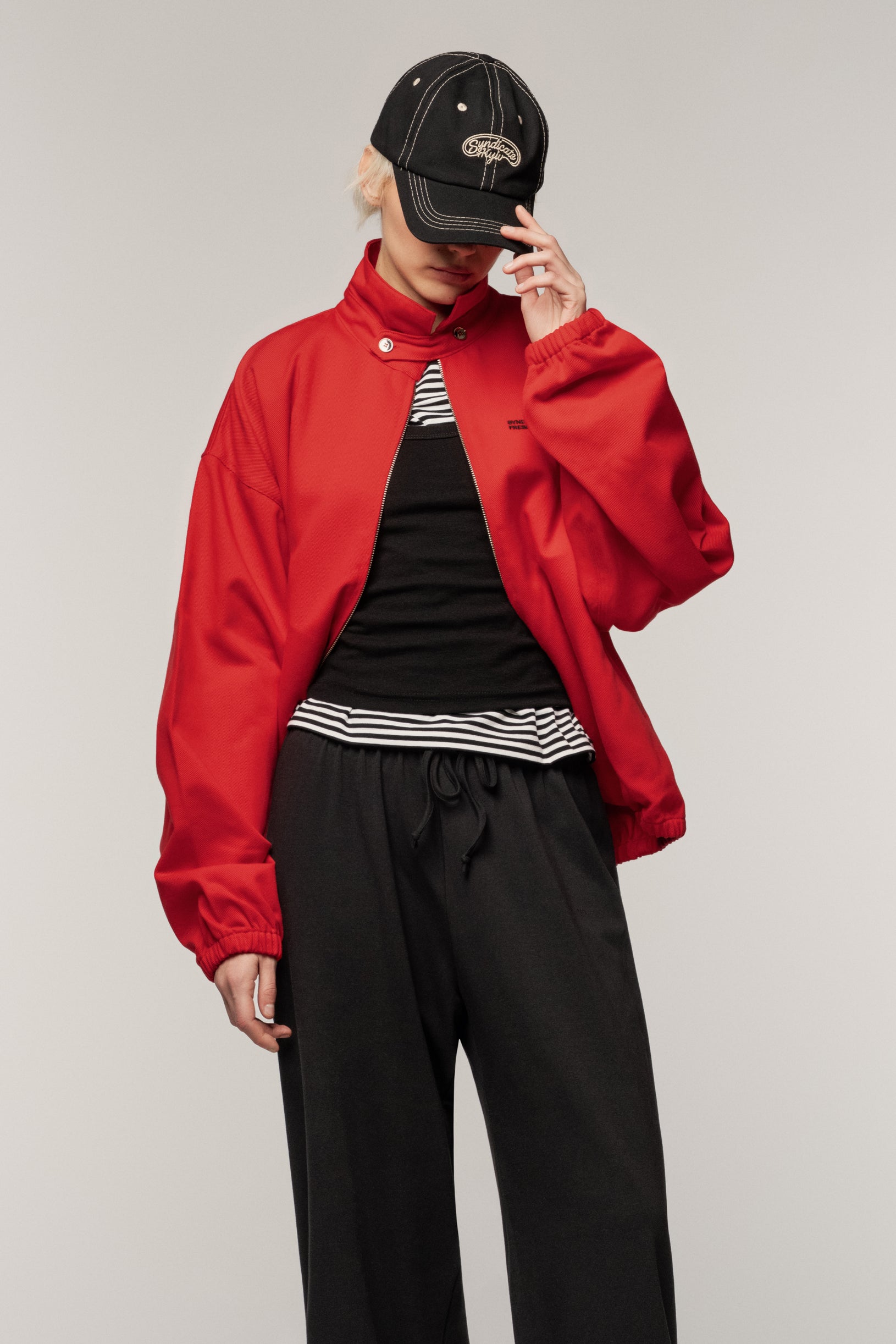 Denim Classic Jacket Red