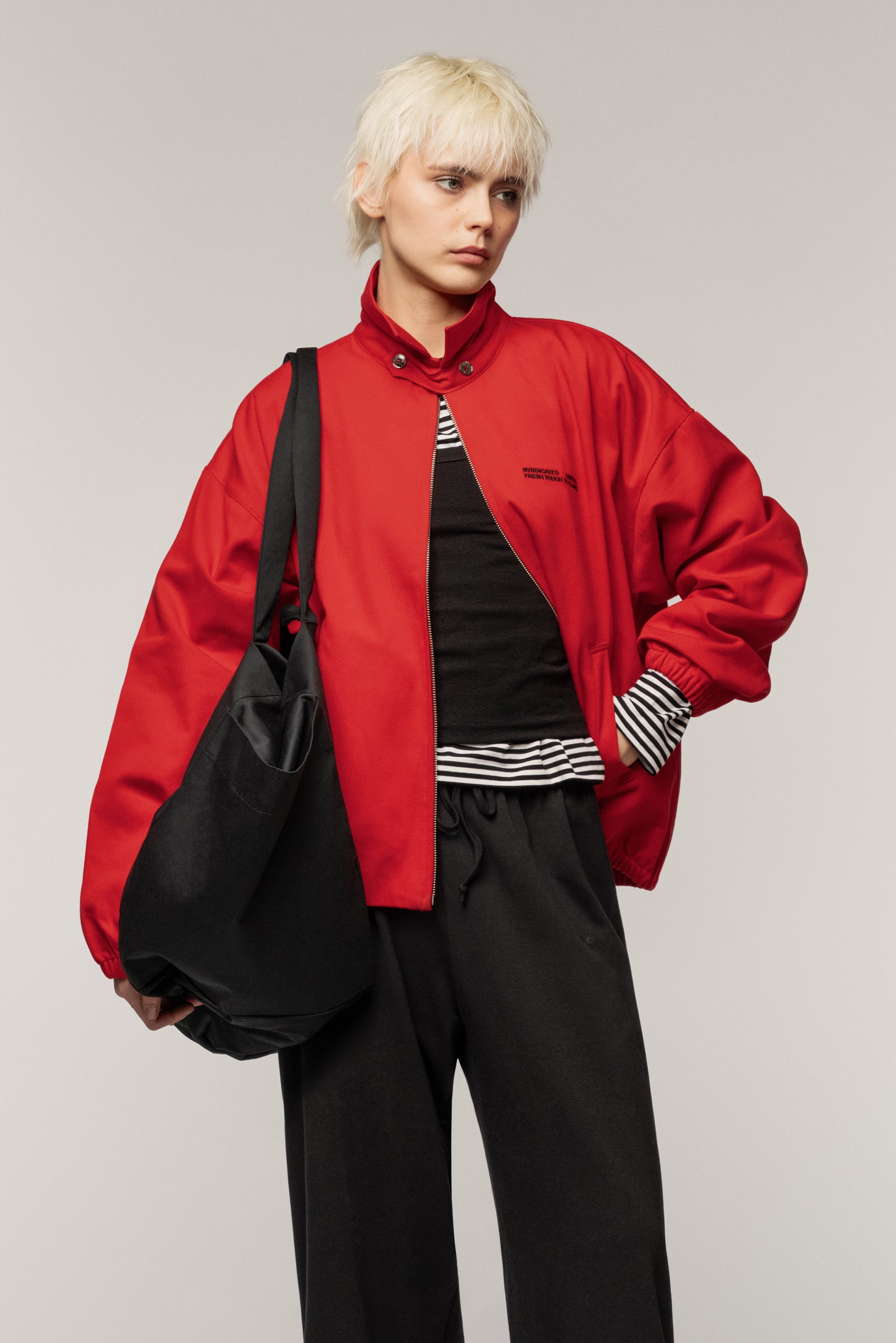 Denim Classic Jacket Red